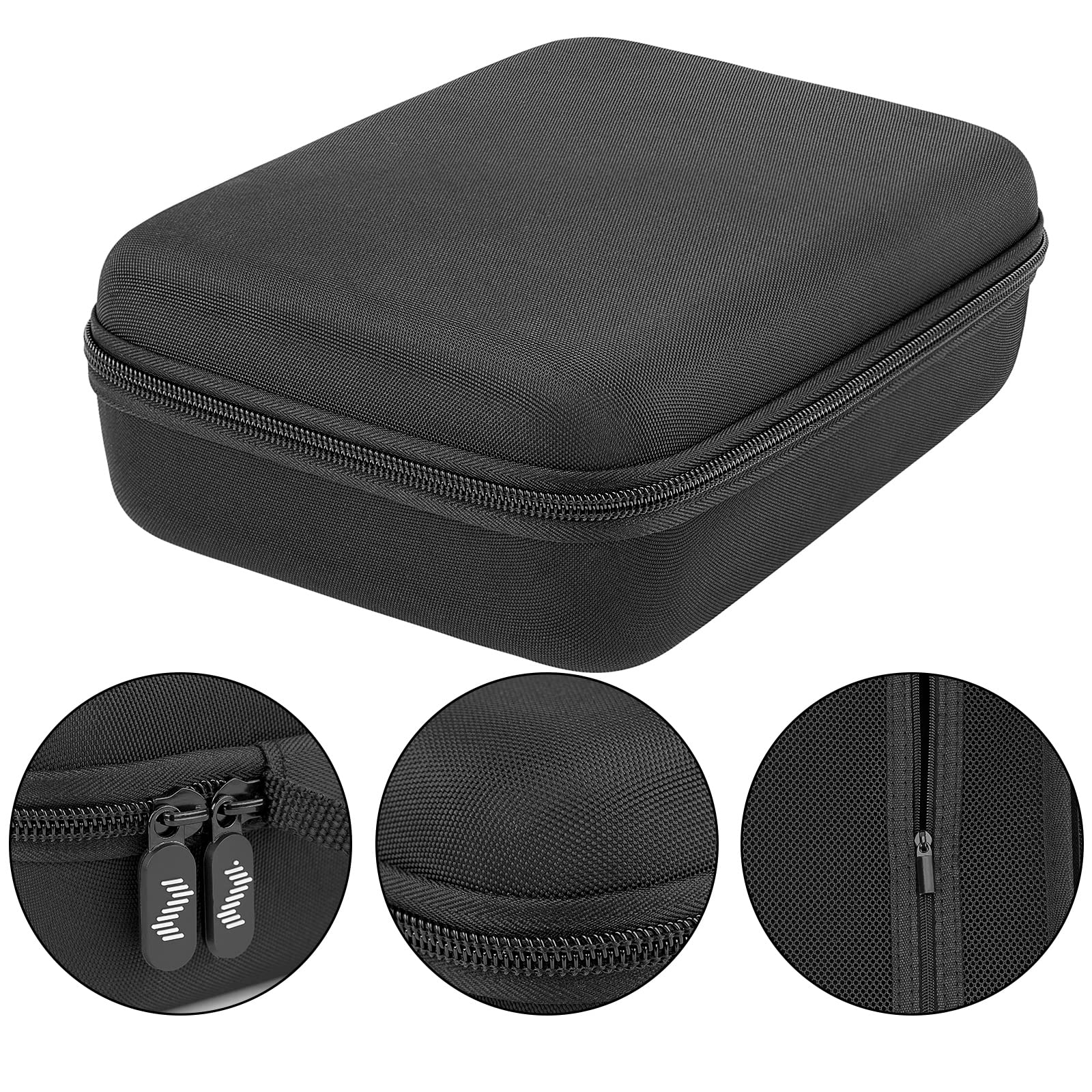 Musiin Premium Velvet Hard Case Compatible With Zoom G1X Four Case B1X A1X Guitar Bass Multi Effects Processor Pedal Cover(Black