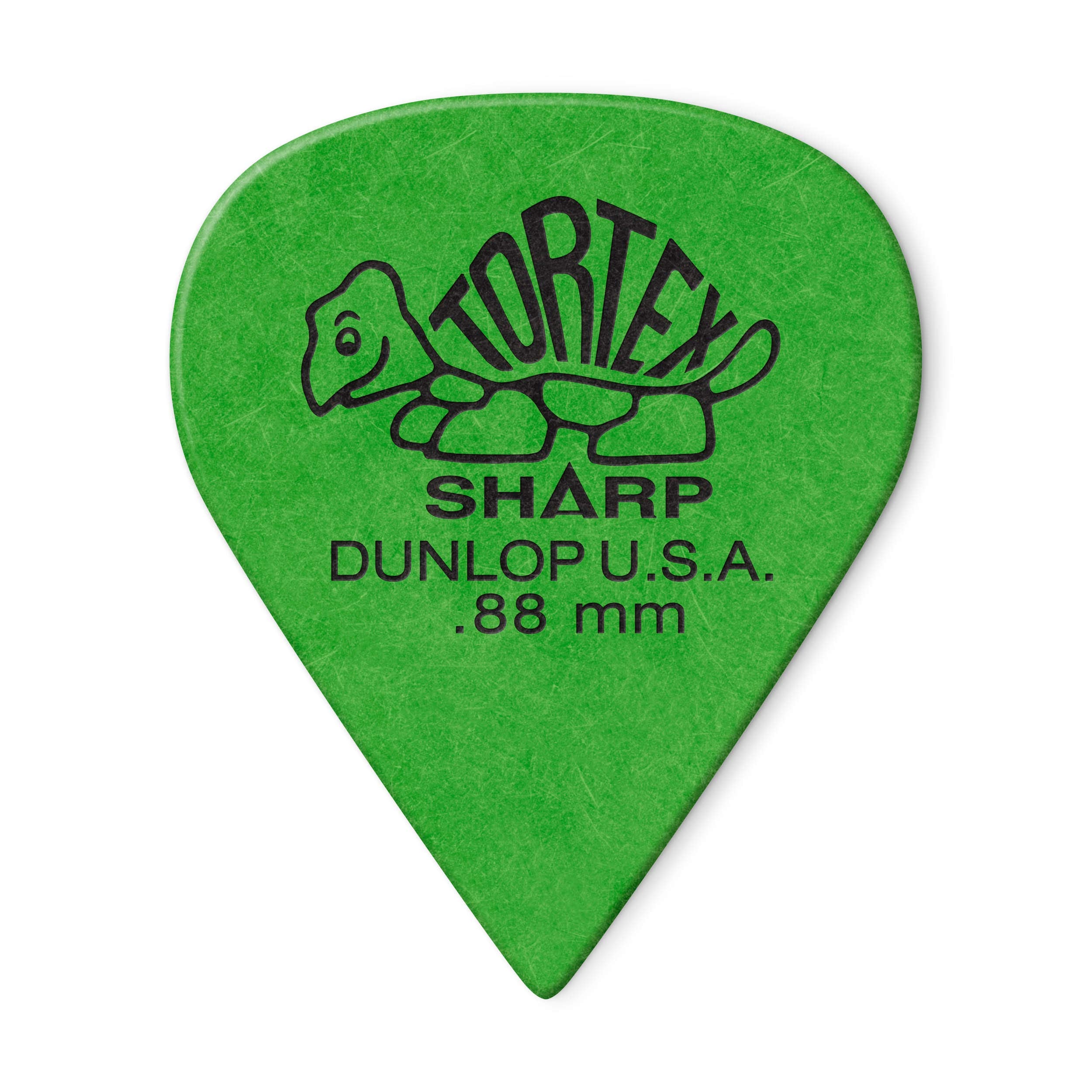 Dunlop Tortex Sharp Guitar Picks .88mm Green 72 Pack