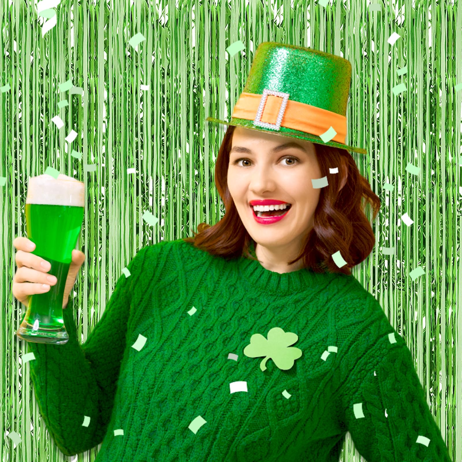 3 Pack Light Purple Foil Fringe Curtain Backdrop, 3.28Ft X 8.2Ft Metallic Tinsel Foil Fringe Streamer Curtains For Photo Booth,