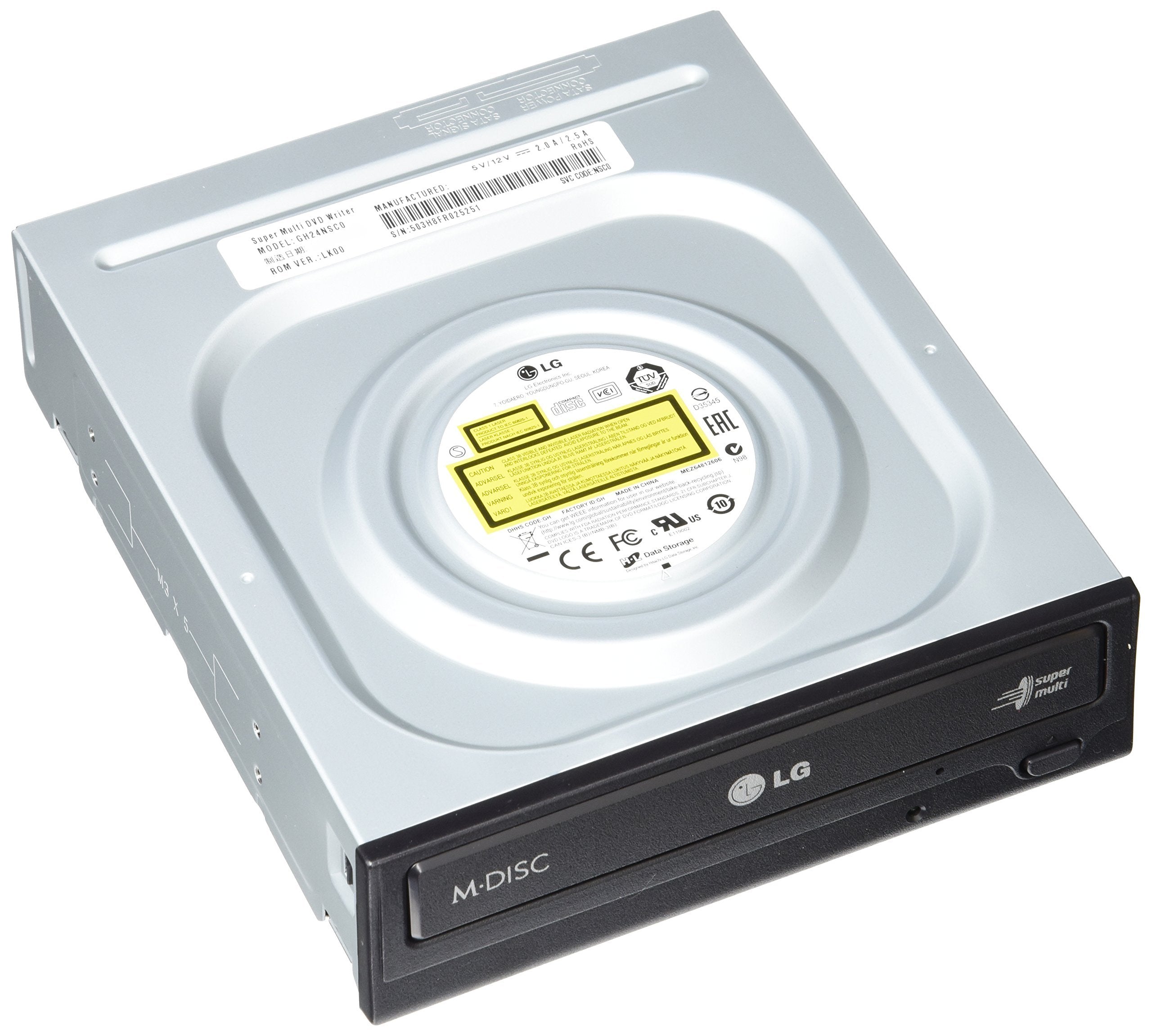 Lg Electronics Gh24Nsc0R 24X Sata Super Multi Dvd Internal Rewriter, Black