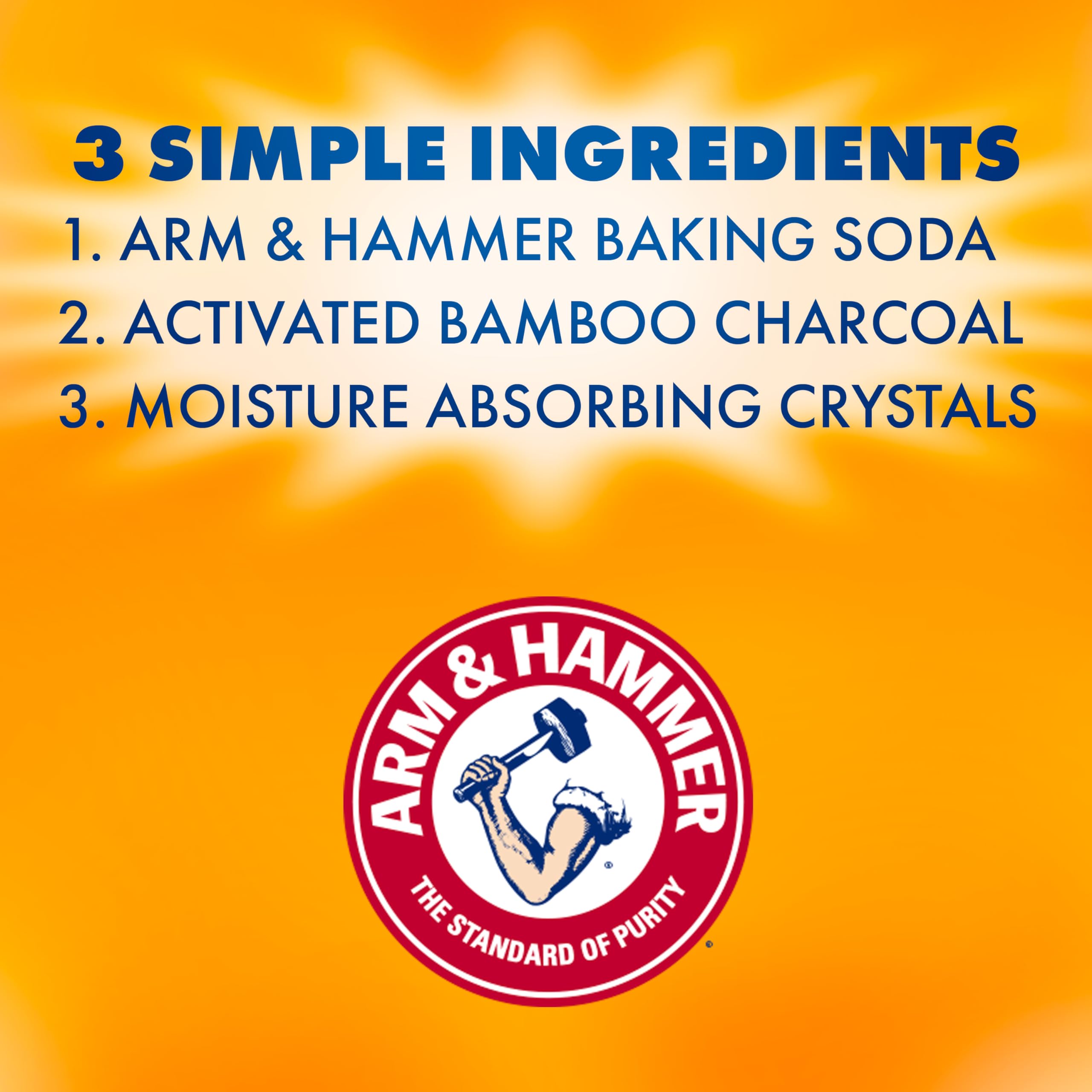 Arm & Hammer Essentials Disposable Moisture Absorber And Odor Eliminator Tub, Fragrance Free, 1 Lb, 3 Pack, Attracts And Traps E
