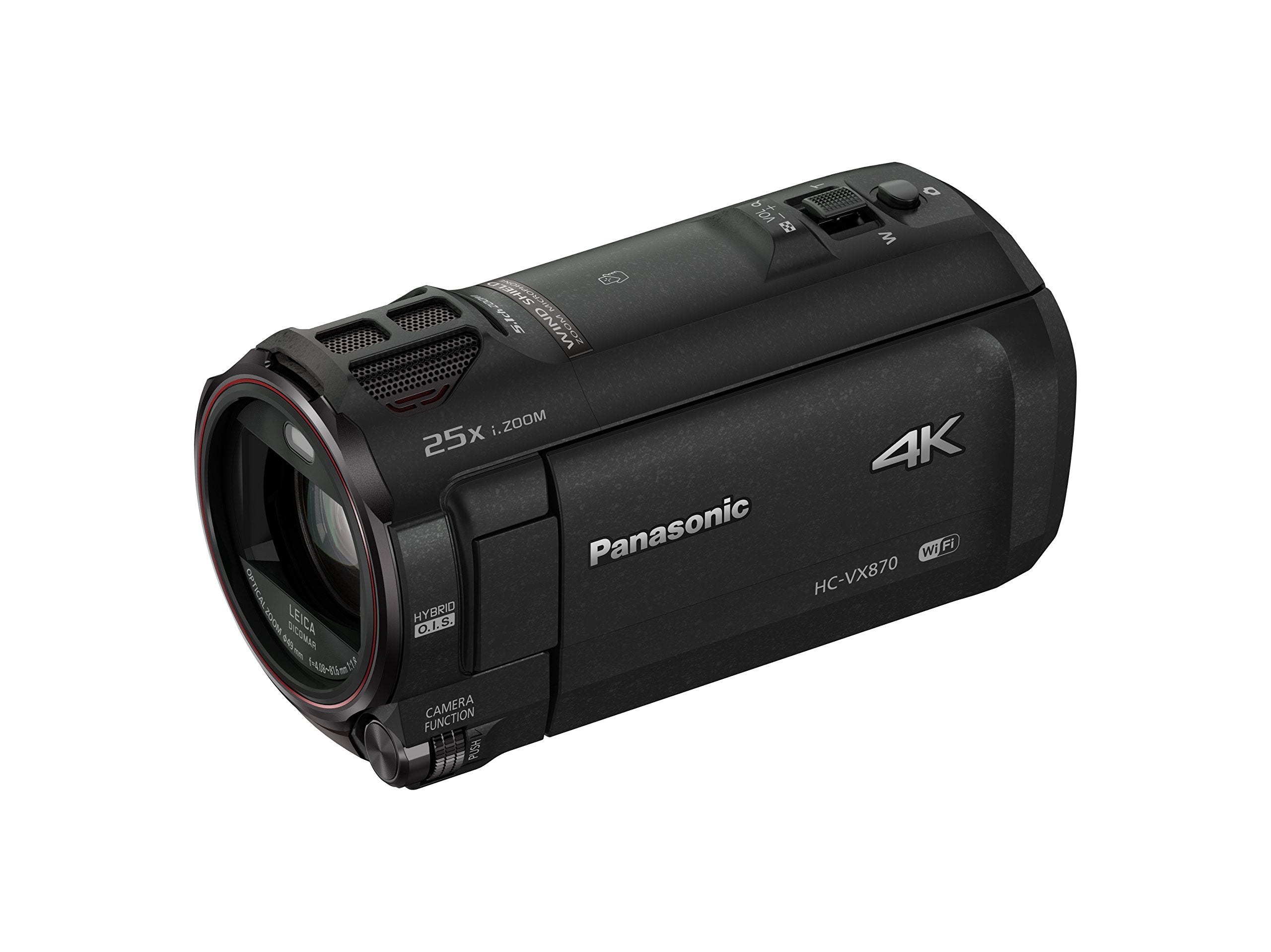 Panasonic Hc Vx870K 4K Ultra Hd Camcorder, Twin Video (Pip) Wifi From Smartphone Capture Feature (Black)
