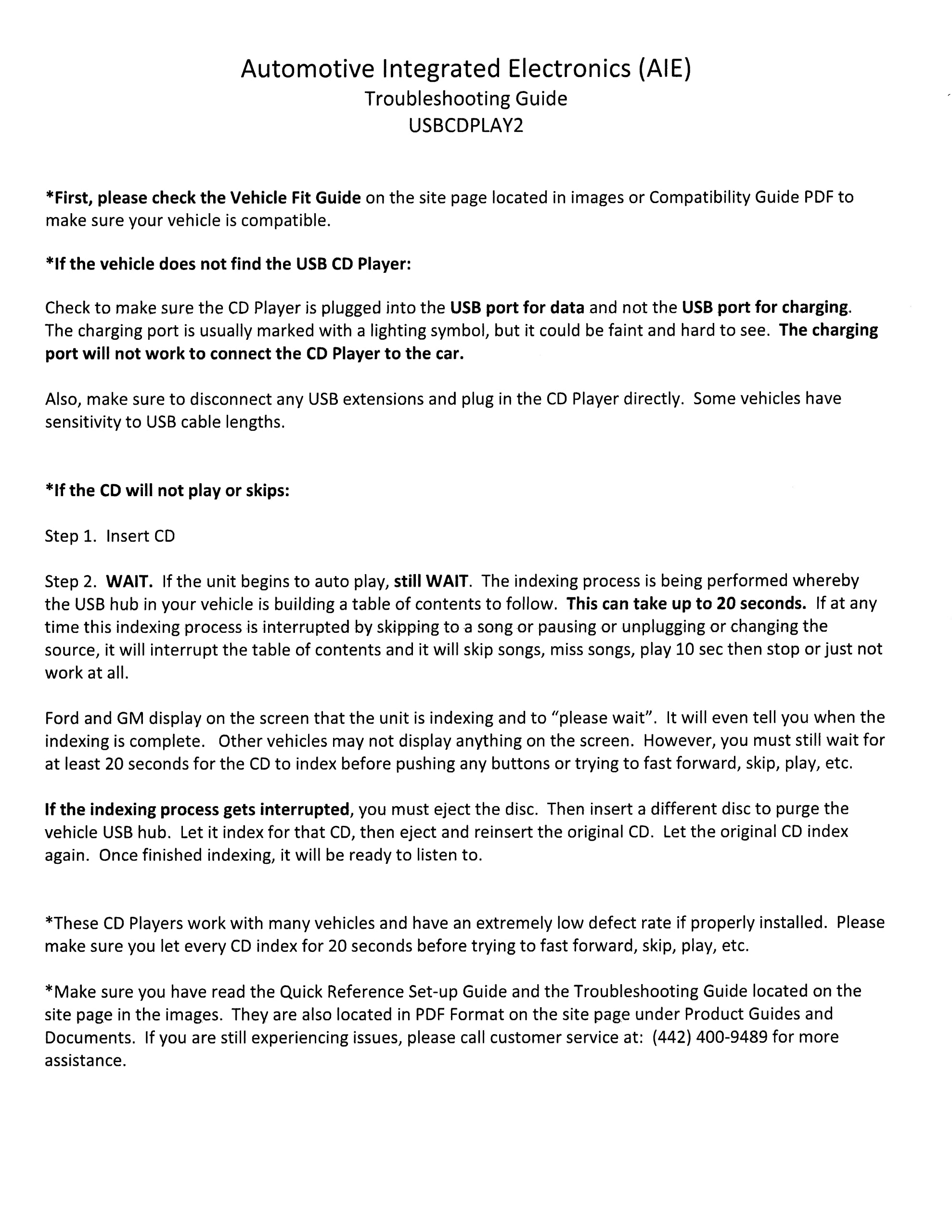 (Aie) Usbcdplay2   Integrated Car/Vehicle Cd Player Via Usb Data Port Factory Radio Connection � (For Vehicle Compatibility   Review Fit Chart In Images)