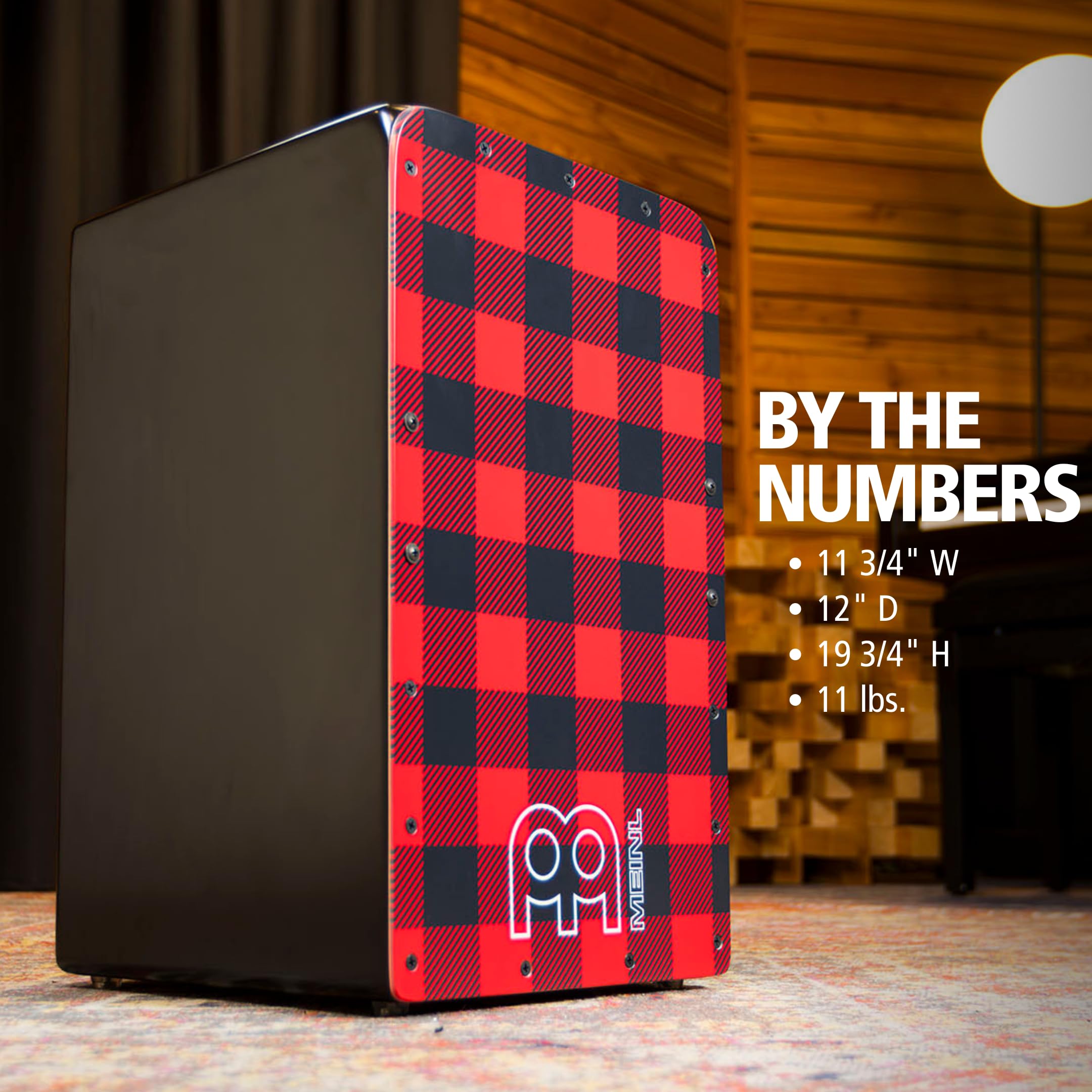 Meinl Percussion Headliner Cajon Box Drum Instrument With Internal Snare Strings, Adjustable   Not Made In China   Play With You