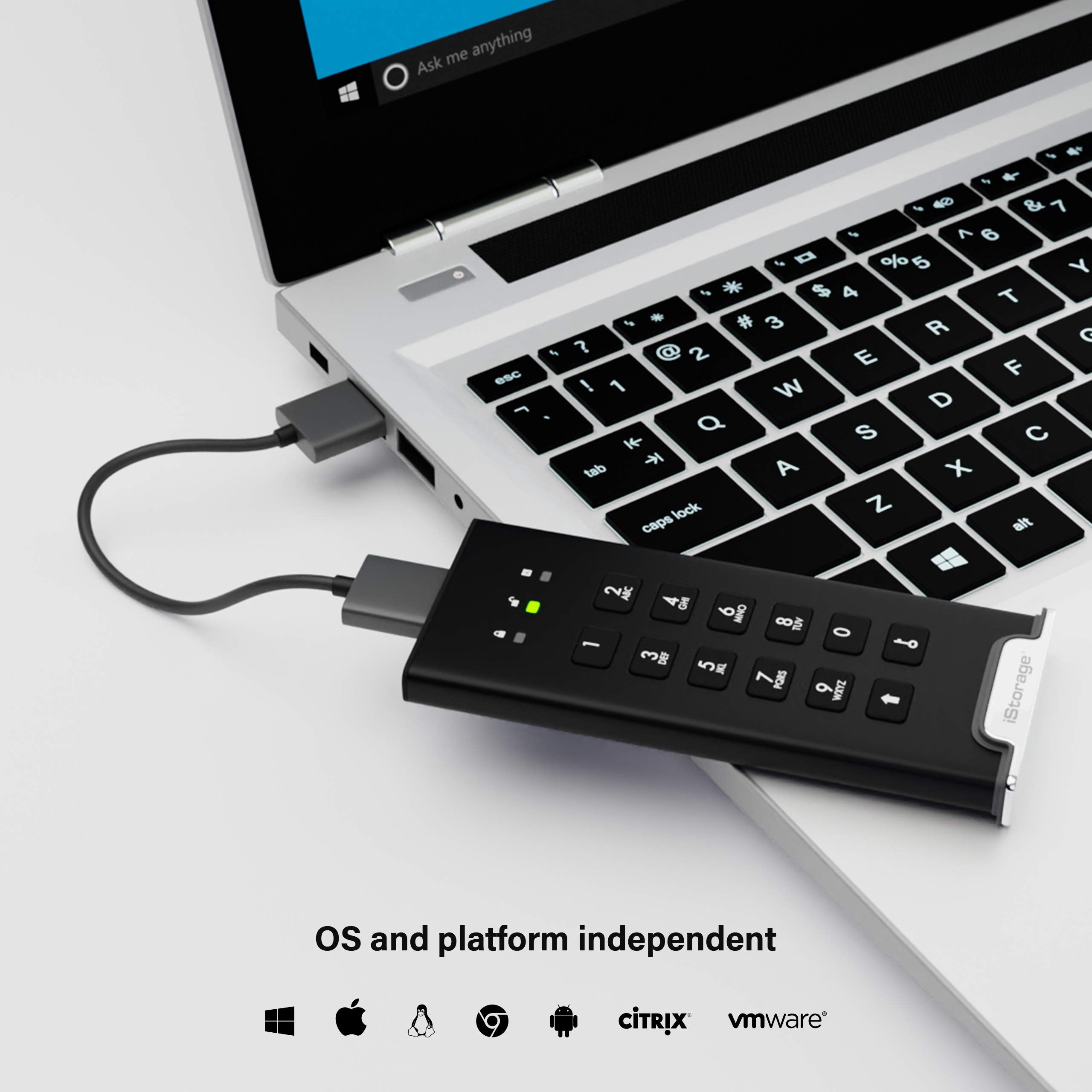 Istorage Diskashur M2 500Gb | Pin Authenticated, Hardware Encrypted Usb 3.2 Portable Ssd | Ultra Fast | Fips Compliant | Rugged