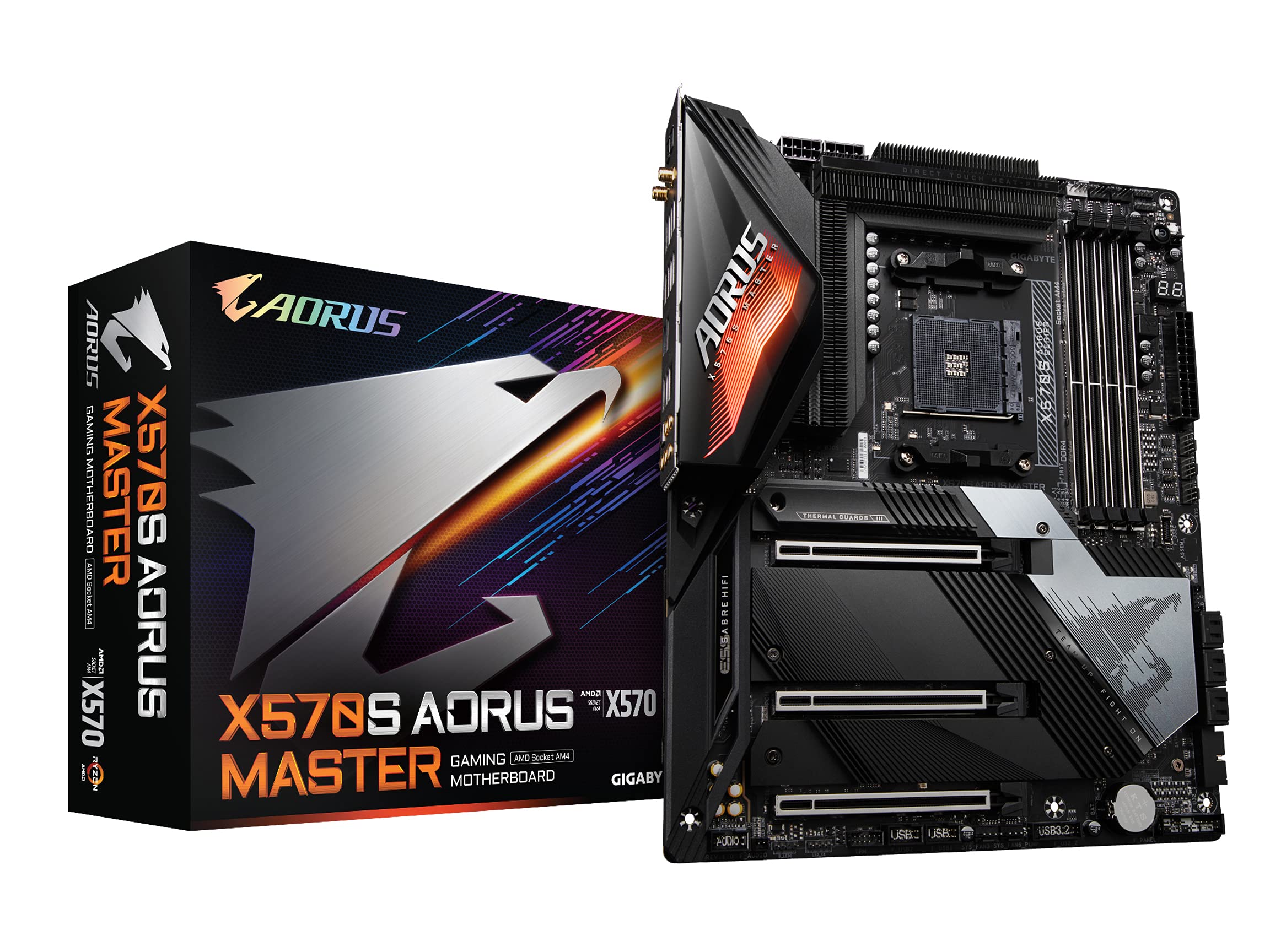 Gigabyte X570S Aorus Master (Amd/ X570S/ Ryzen 5000/ Atx/Pcie 4.0/ Sata 20Gb/S/Usb 3.2/ Motherboard)