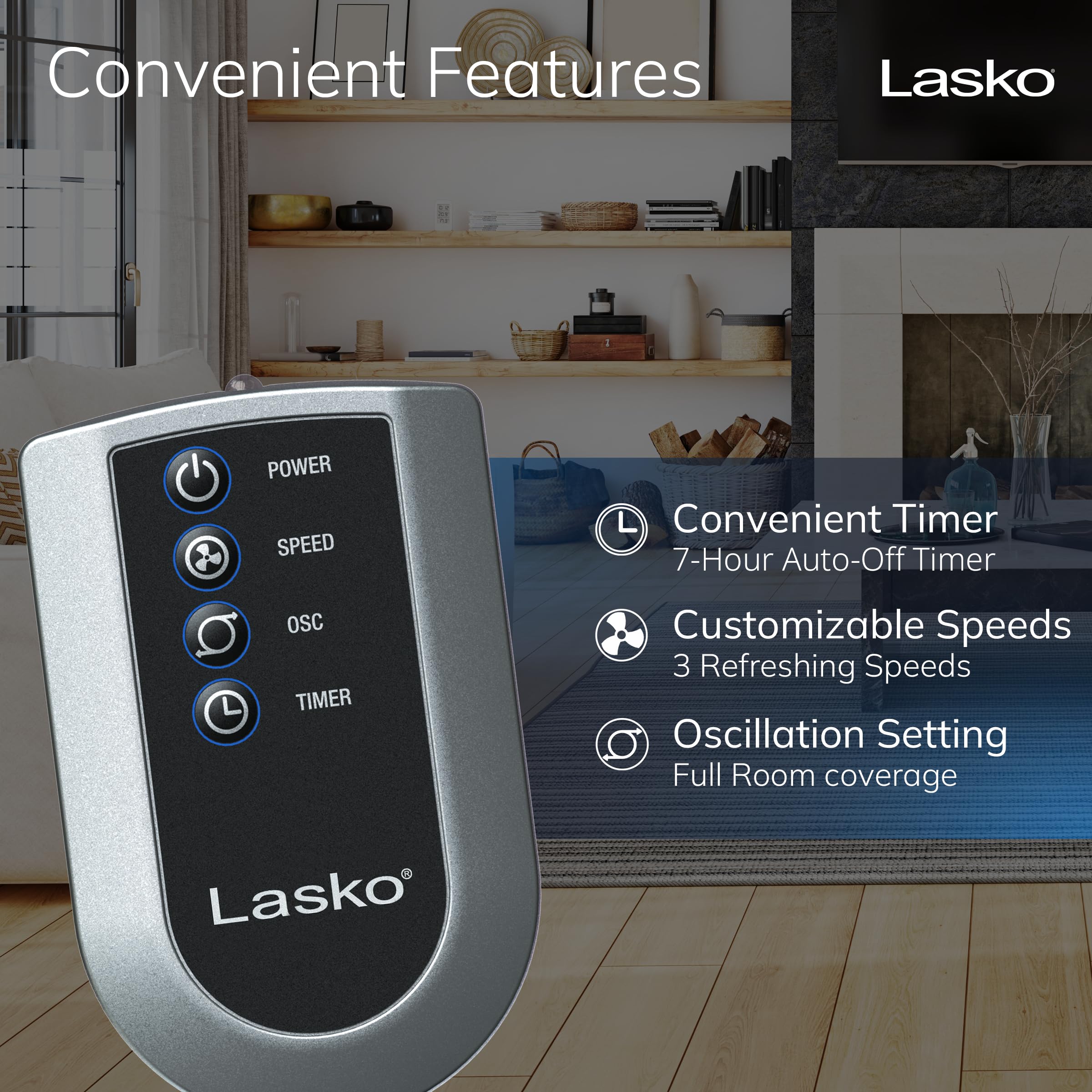 Lasko   2711 37 Tower Fan With Remote Control (457991)