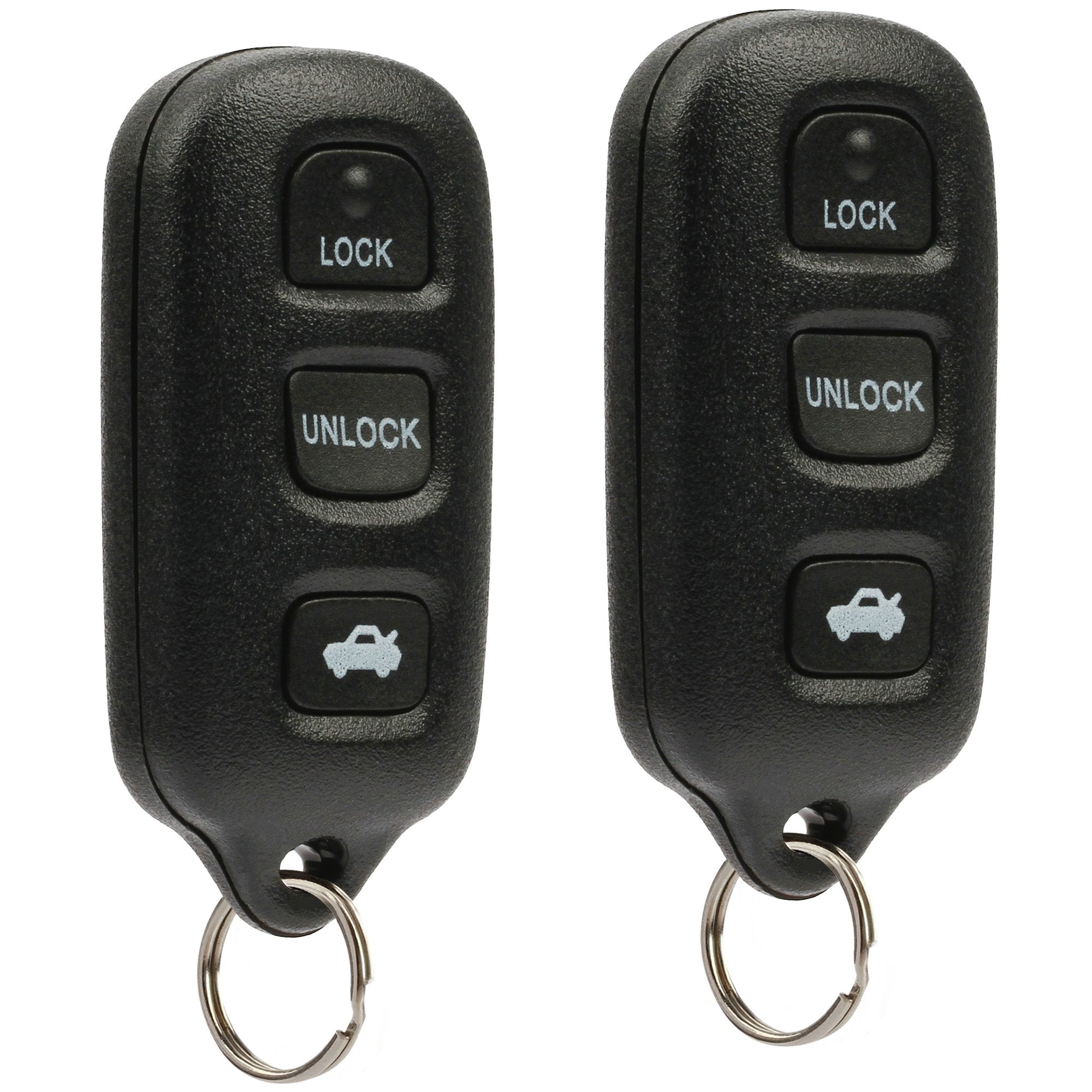 Key Fob Keyless Entry Remote fits Toyota Camry Sienna Matrix Corolla Solara/Pontiac Vibe (GQ43VT14T w/Panic), Set of 2