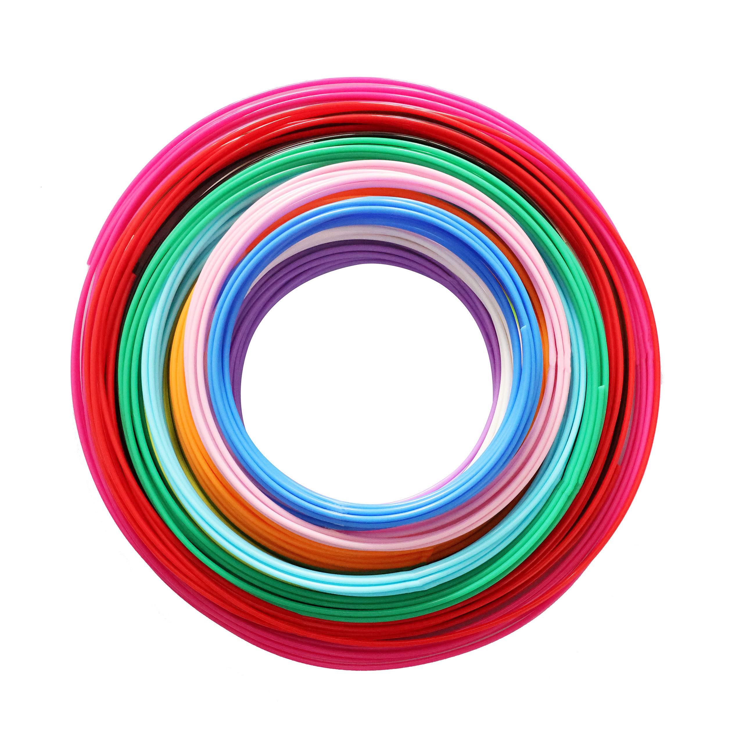 15 Bright Colors 1.75Mm 3D Pen Pla Filament Refill, Each Color 10Feet, Total 150 Feet 3D Pen/3D Printer Pla Sample Pack, Compati