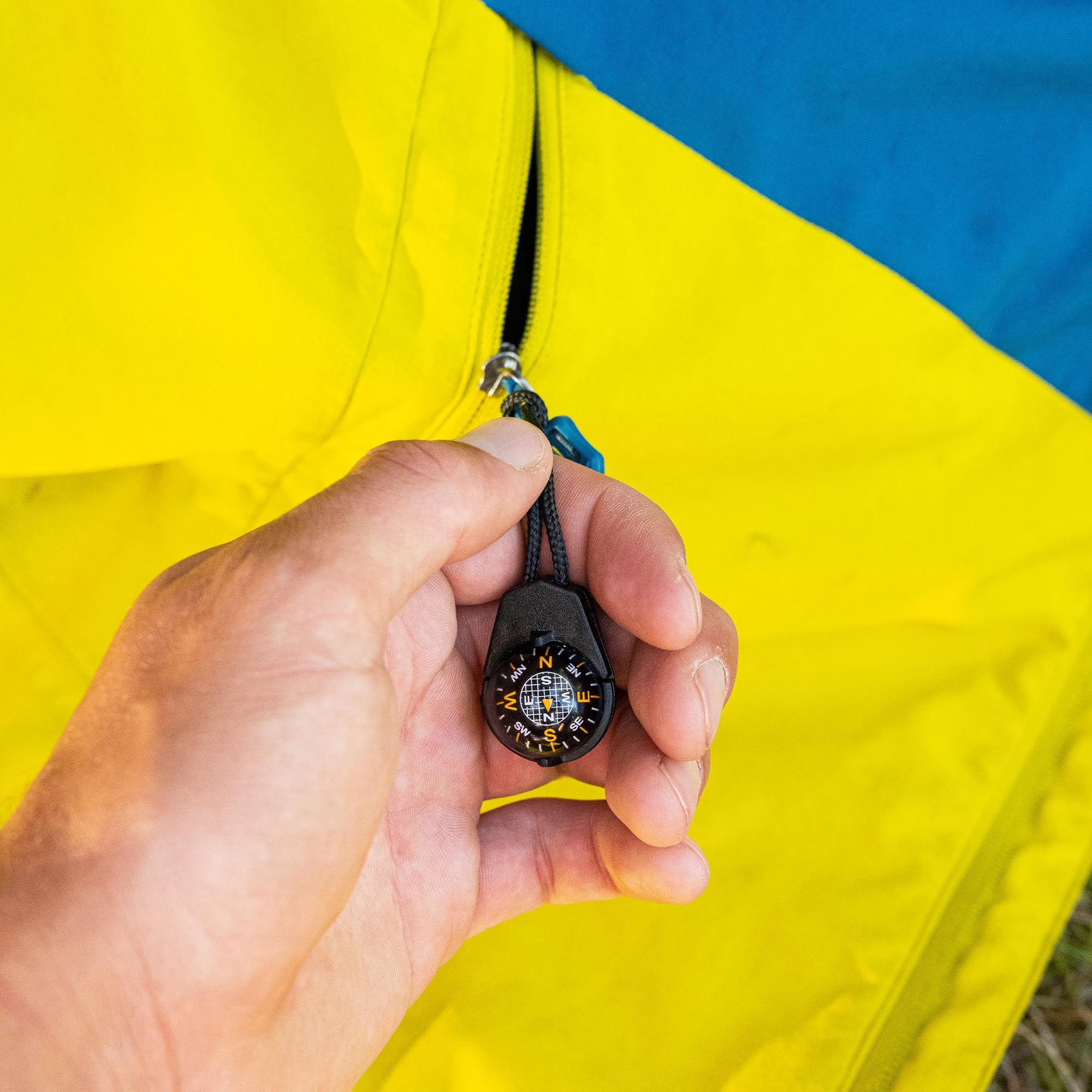 Sun Company Ziprcomp   Micro Ball Compass With Lanyard | Zipper Pull Compass For Jacket, Parka, Or Pack
