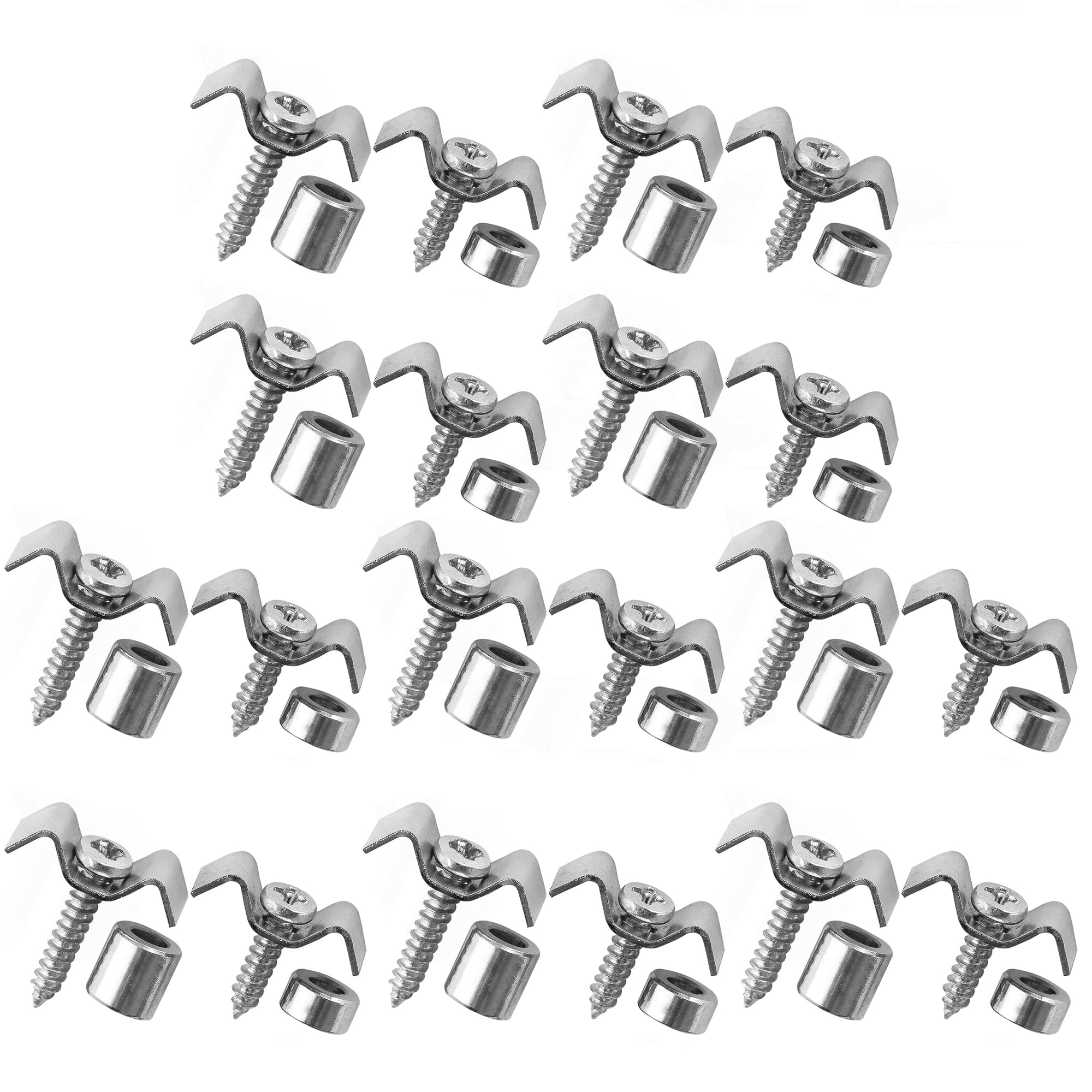 Musiclily Basic 10 Pcs Vintage Style Guitar String Trees Steel String Guides Retainers for for Fender Strat or Tele Style Electr