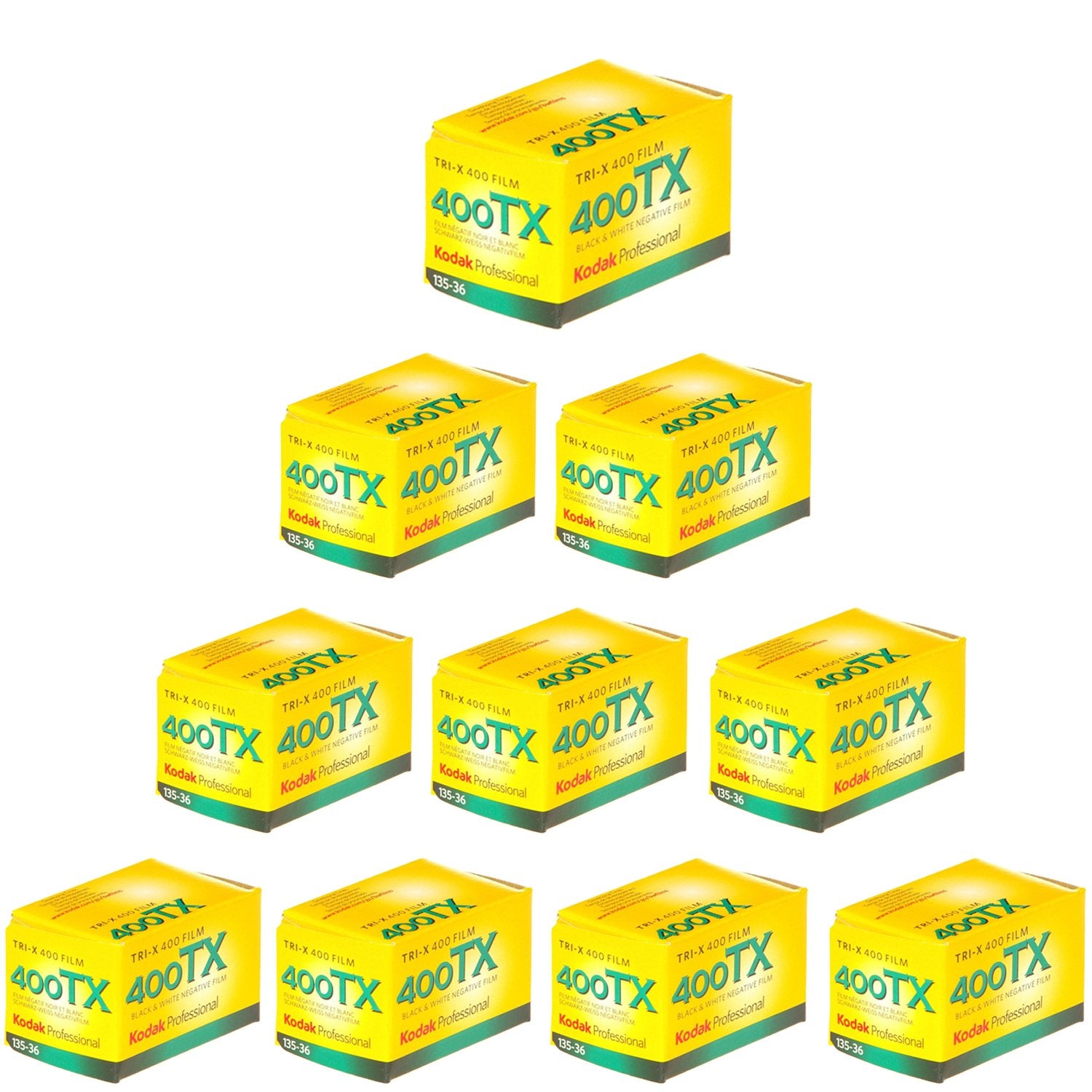 Kodak Tri X400 135 36 36Mm Black And White Film   10 Pack