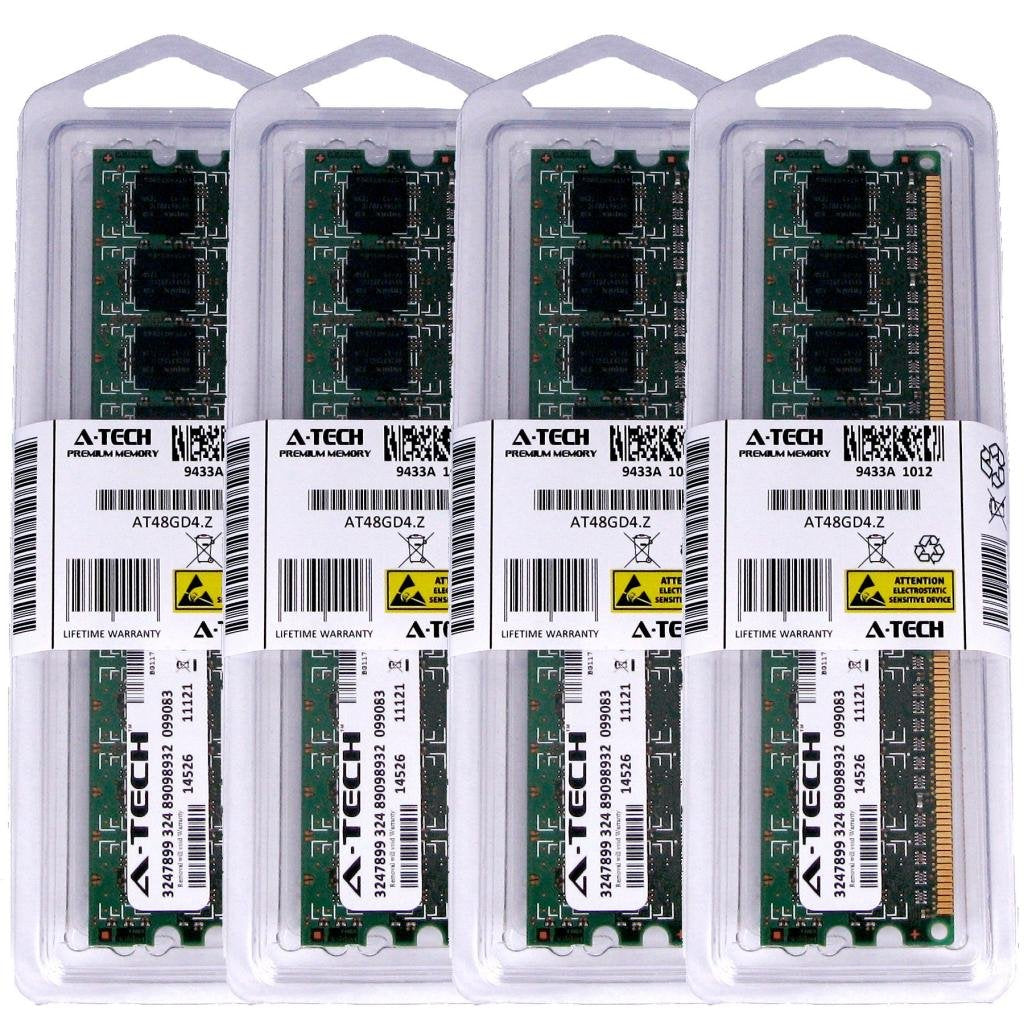 8GB KIT (4 x 2GB) for ASUS ASmobile Motherboard P5 P5K Deluxe WiFi-AP EPU Premium PRO SE. DIMM DDR2 Non-ECC PC2-6400 800MHz RAM 