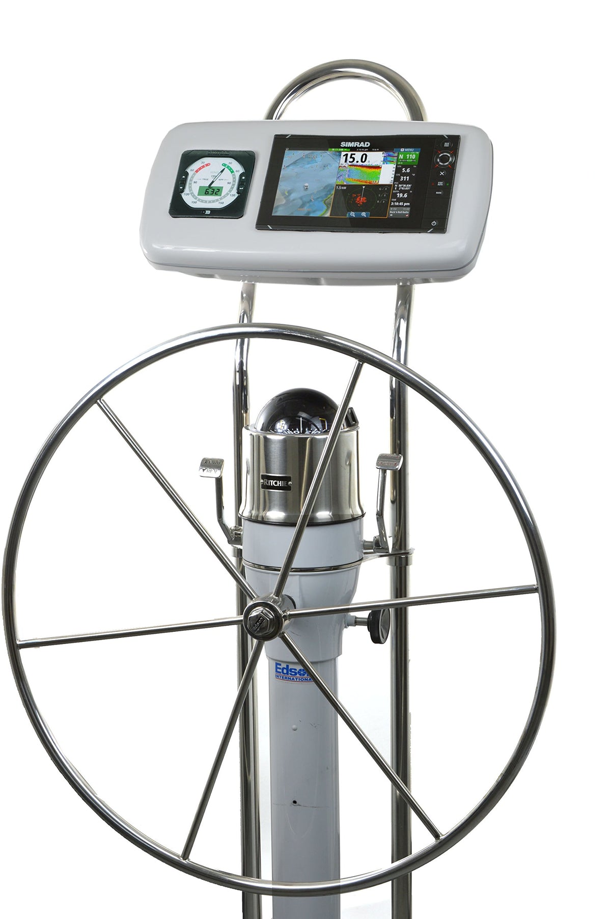 NavPod GP1040-13 SystemPod Pre-Cut for Simrad NSS9 evo2/B&G Zeus2 9 and 1 inst. (3.6'' Hole) for 9.5'' Wide Guard