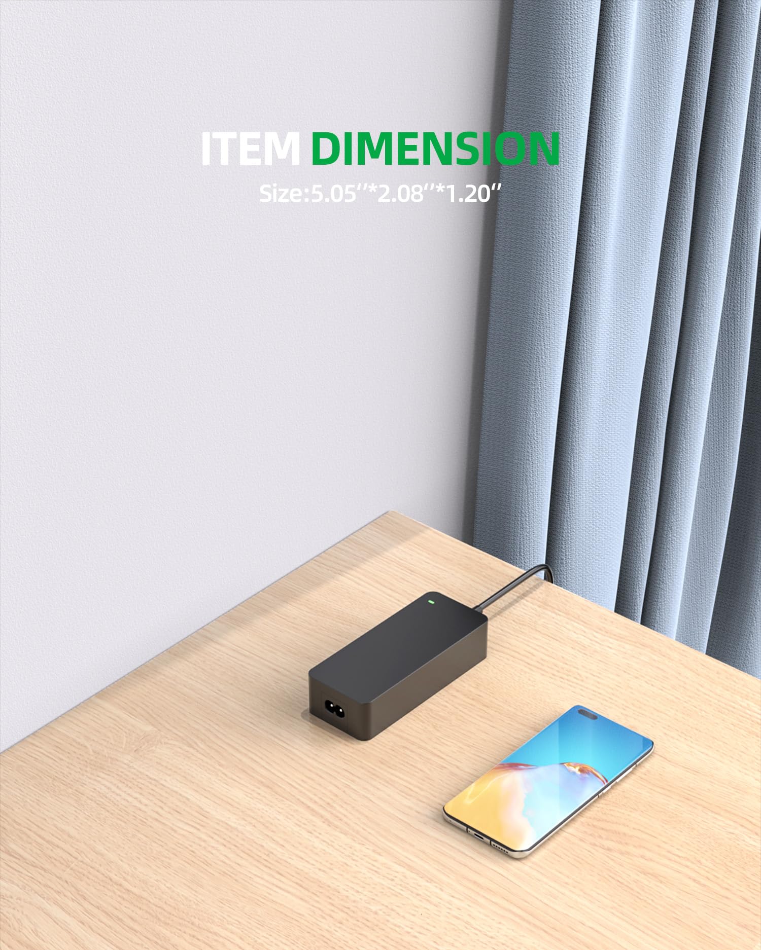 15V Charger Fit For Neewer Light   (Ul Safety Certified Products)(Compatible With P600 Rgb660 Rgb960), Round Connector