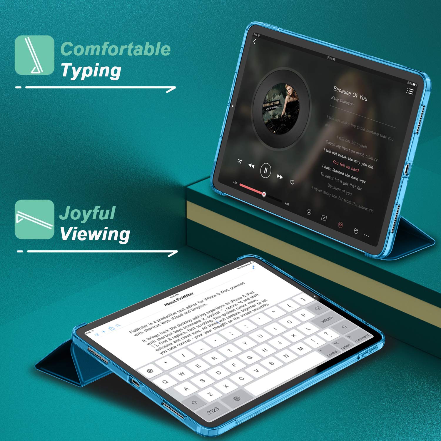 Imieet Ipad Air 11 Inch Case 2024 /Ipad Air 5/4 Case 2022/2020 10.9 Inch   Ipad Air 6Th/5Th/4Th Generation Case Slim Cover With