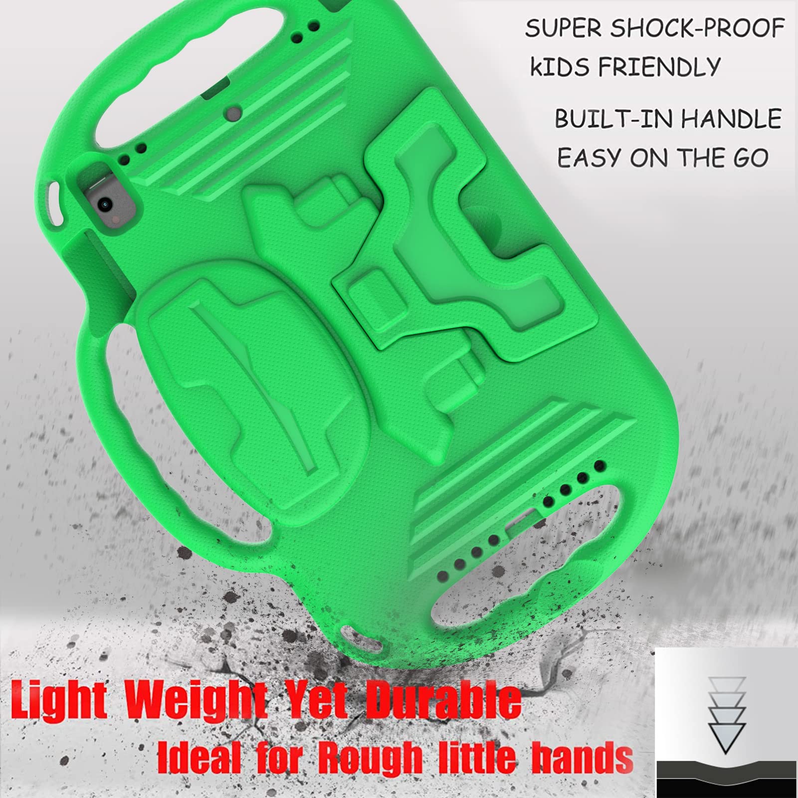 Ltrop New Ipad 9Th Generation Case,Ipad 10.2 Case,Ipad 8Th/7Th Generation Case For Kids,Shockproof Handle Stand Shoulder Strap K