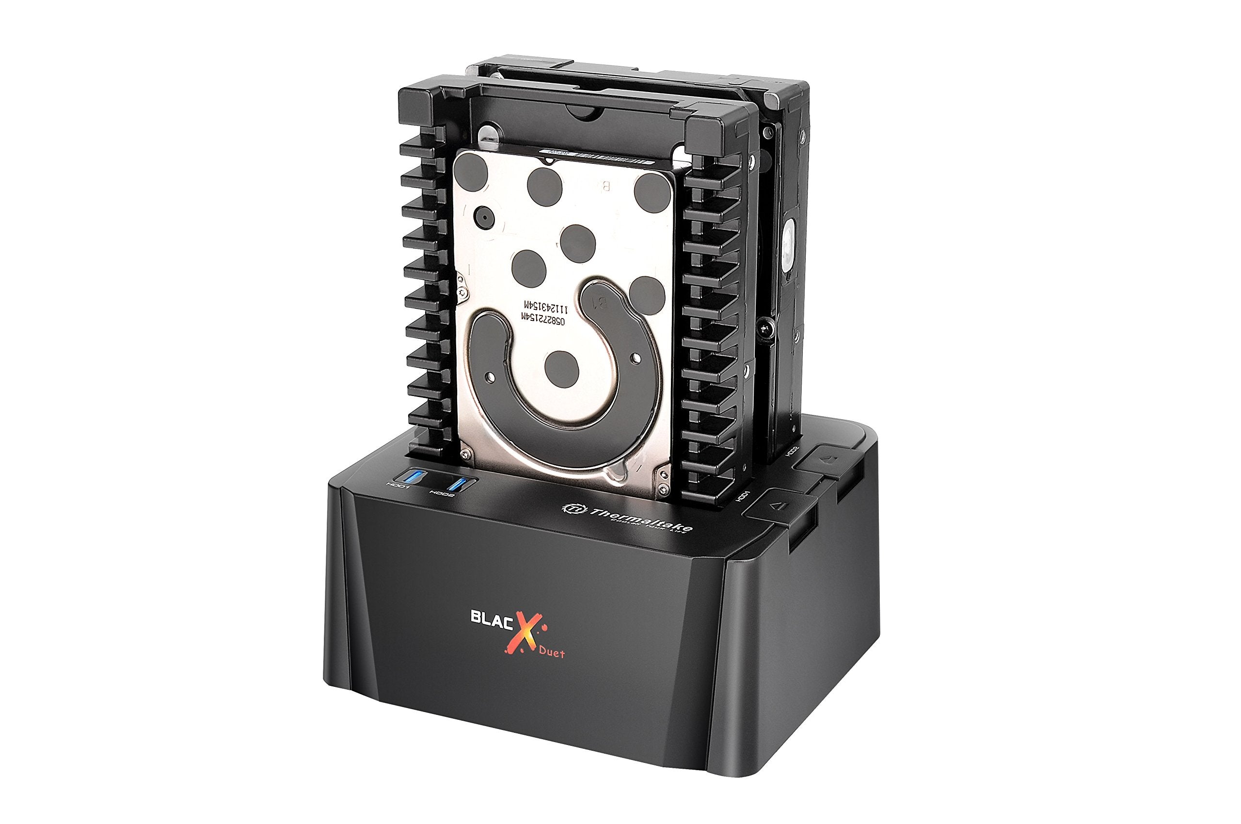 Thermaltake Blacx Duet 2.5/3.5 Sata I/Ii/Iii Usb 3.0 External Hard Drive Enclosure Docking Station St0014U-C