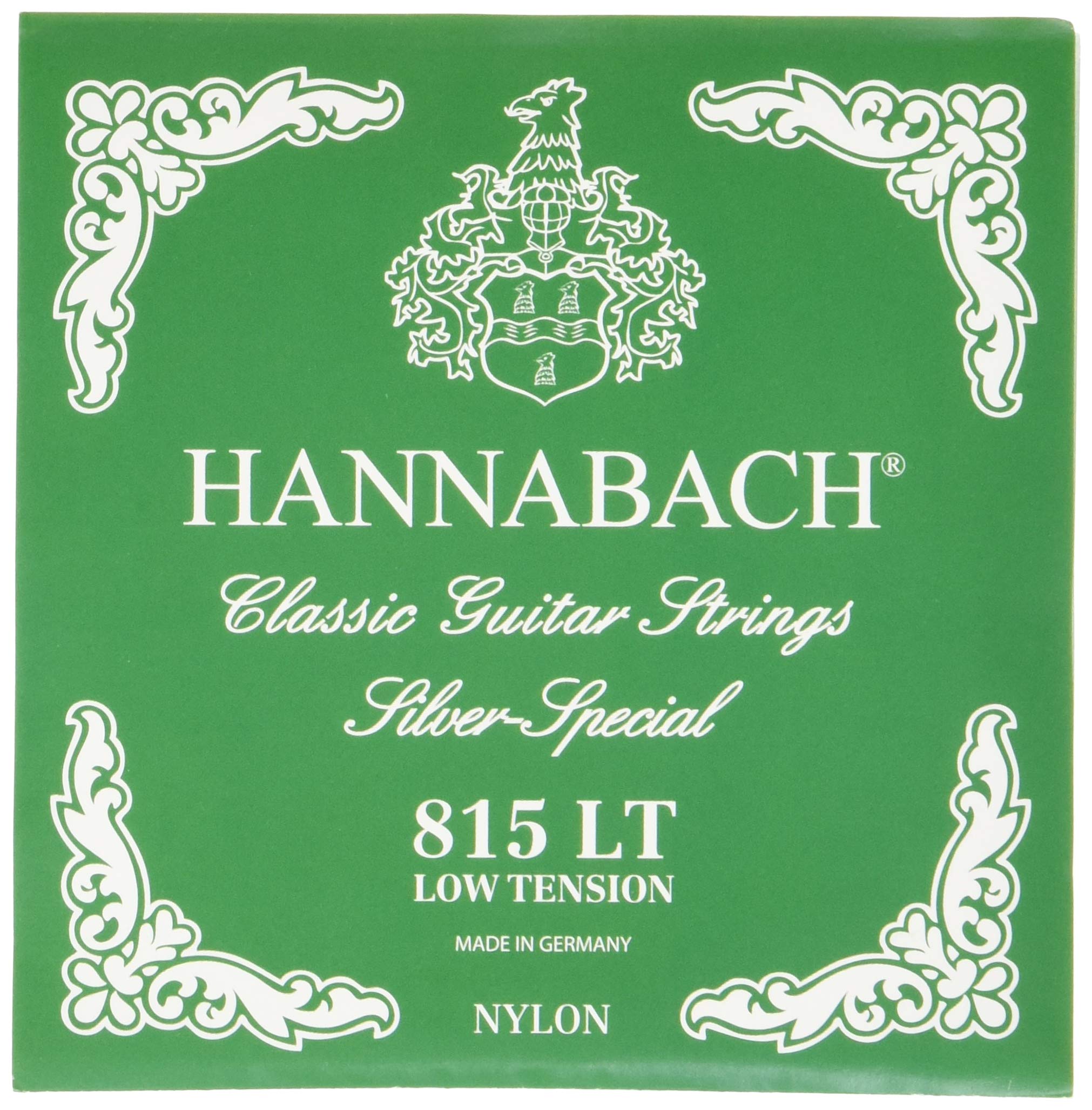 Hannabach 652517 Series 815 Silver Special Low Tension String Set For Classic Guitar   Green