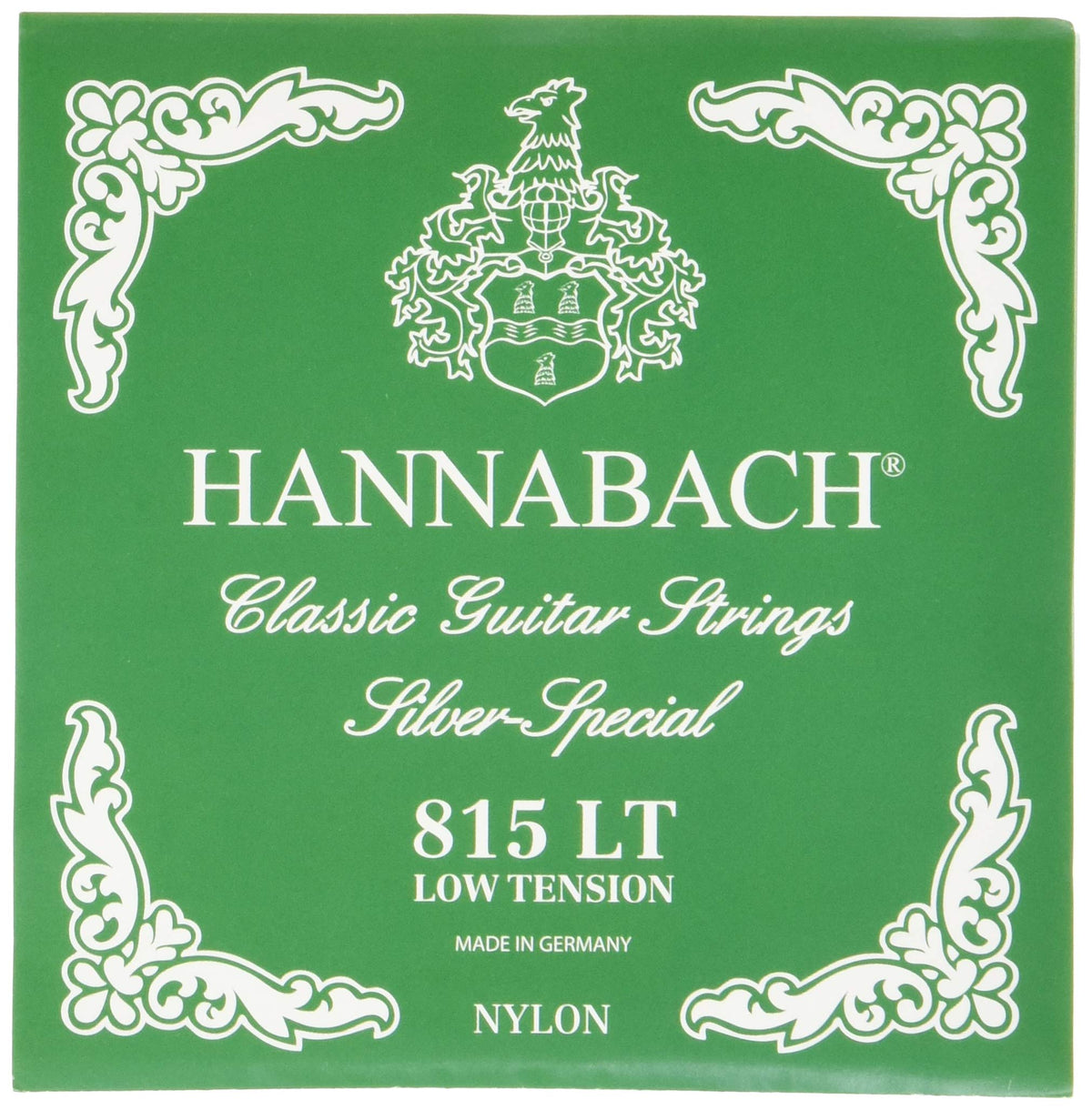 Hannabach 652517 Series 815 Silver Special Low Tension String Set For Classic Guitar   Green