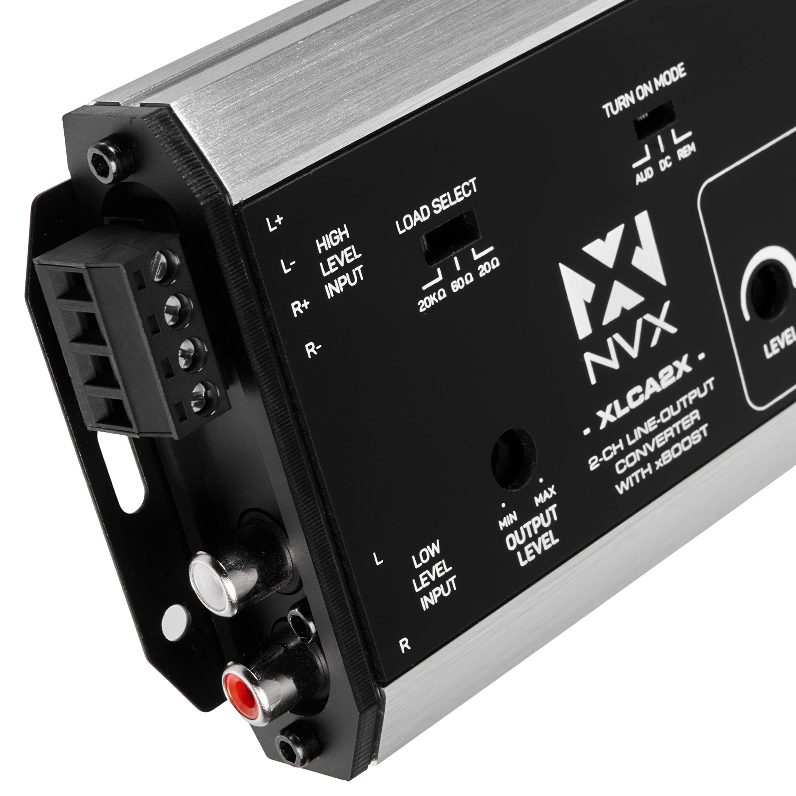 Nvx Xlca2X X Series Pro 2 Channel Line Out Converter Digital Bass Enhancer With Xboost, Impedance Matching, And Remote Level Con