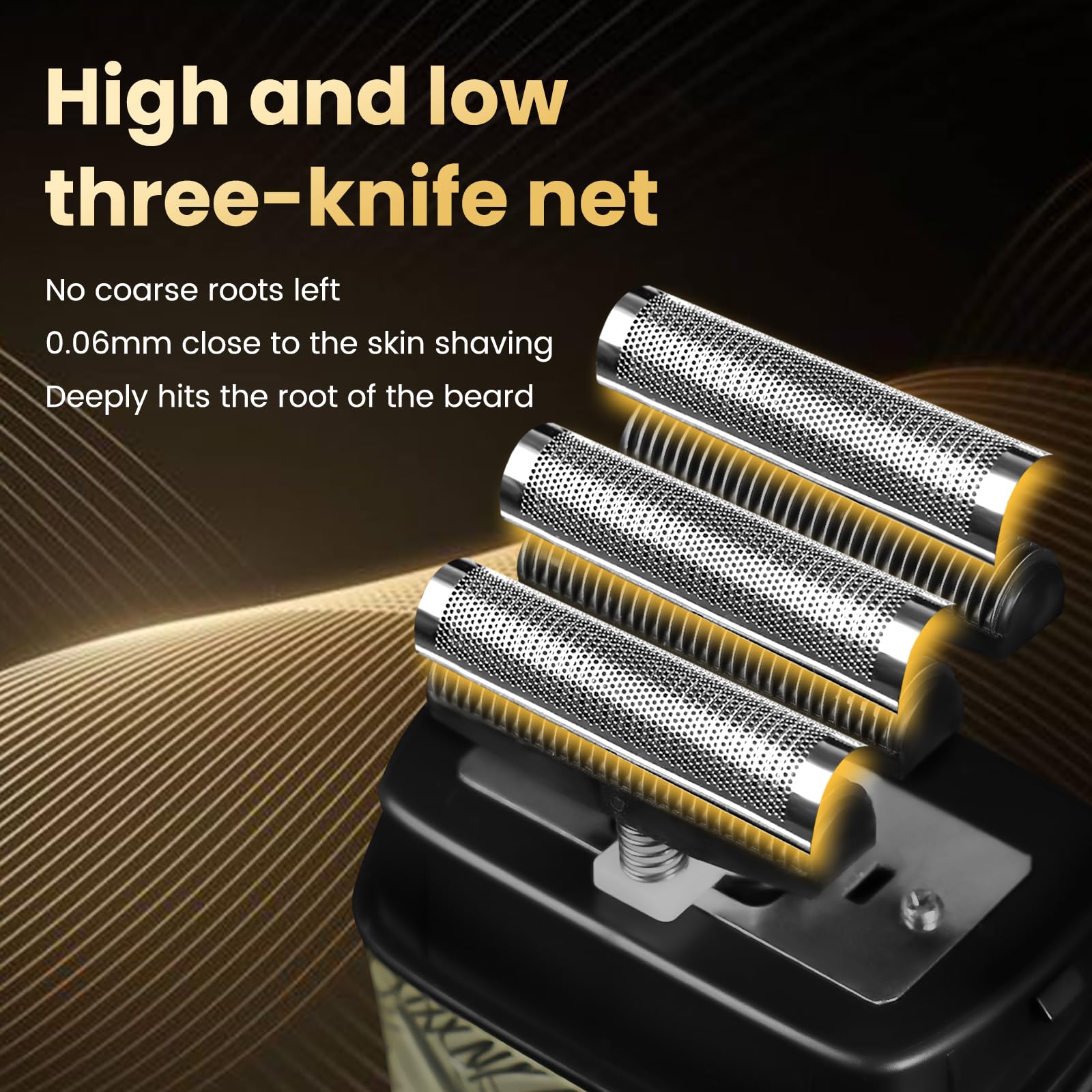 Foil Shavers For Men, Electric Razor With Triple Blades, Led Display, Cordless Rechargeable Shavers For Men, Men'S Foil Shaver F