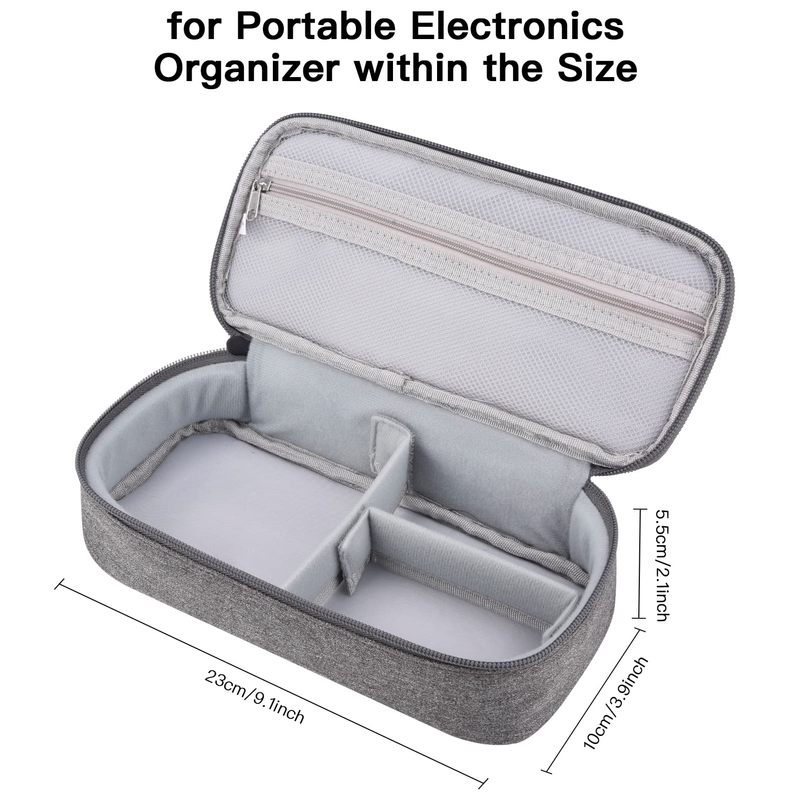 Yundoor Tech Organizer Travel Case, Electronics Carrying Pouch Bag For Cable, Charger & Cords, External Power Bank, Portable Har