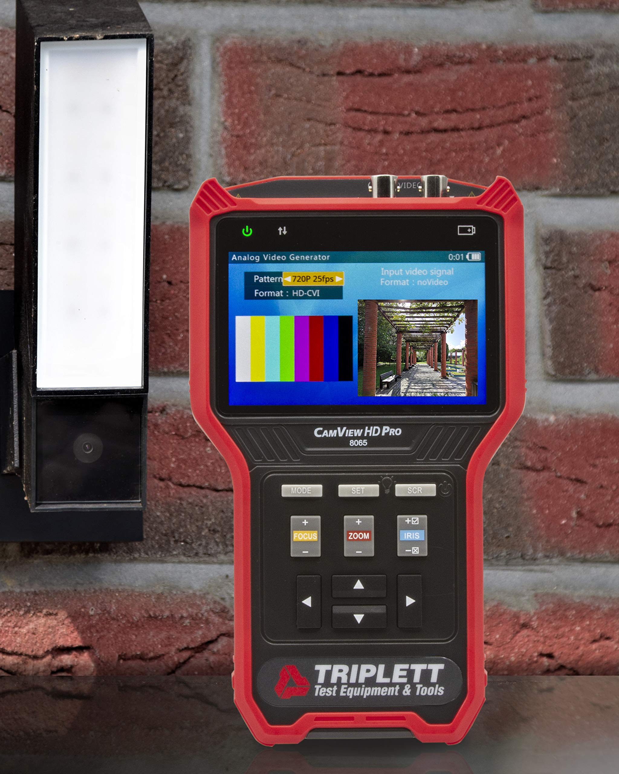 Triplett 8065 Camview Hd Pro Cctv Camera Tester   Analog Ntsc/Pal, Ahd 2.0, Hd Tvi 3.0, Hd Cvi 3.0