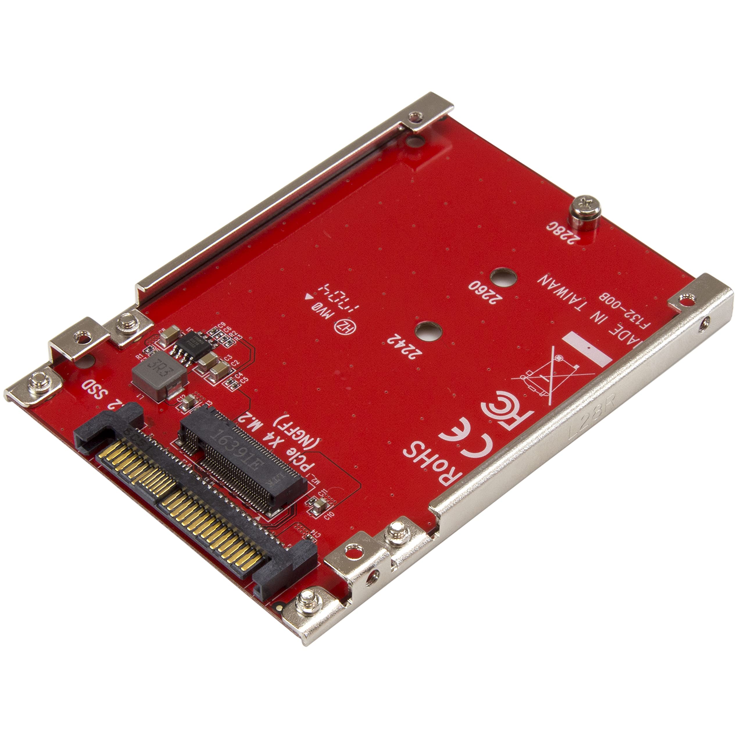 StarTech.com M.2. PCI-e NVMe to U.2 (SFF-8639) Adapter - Not Compatible with SATA Drives or SAS Controllers - For M.2 PCIe NVMe