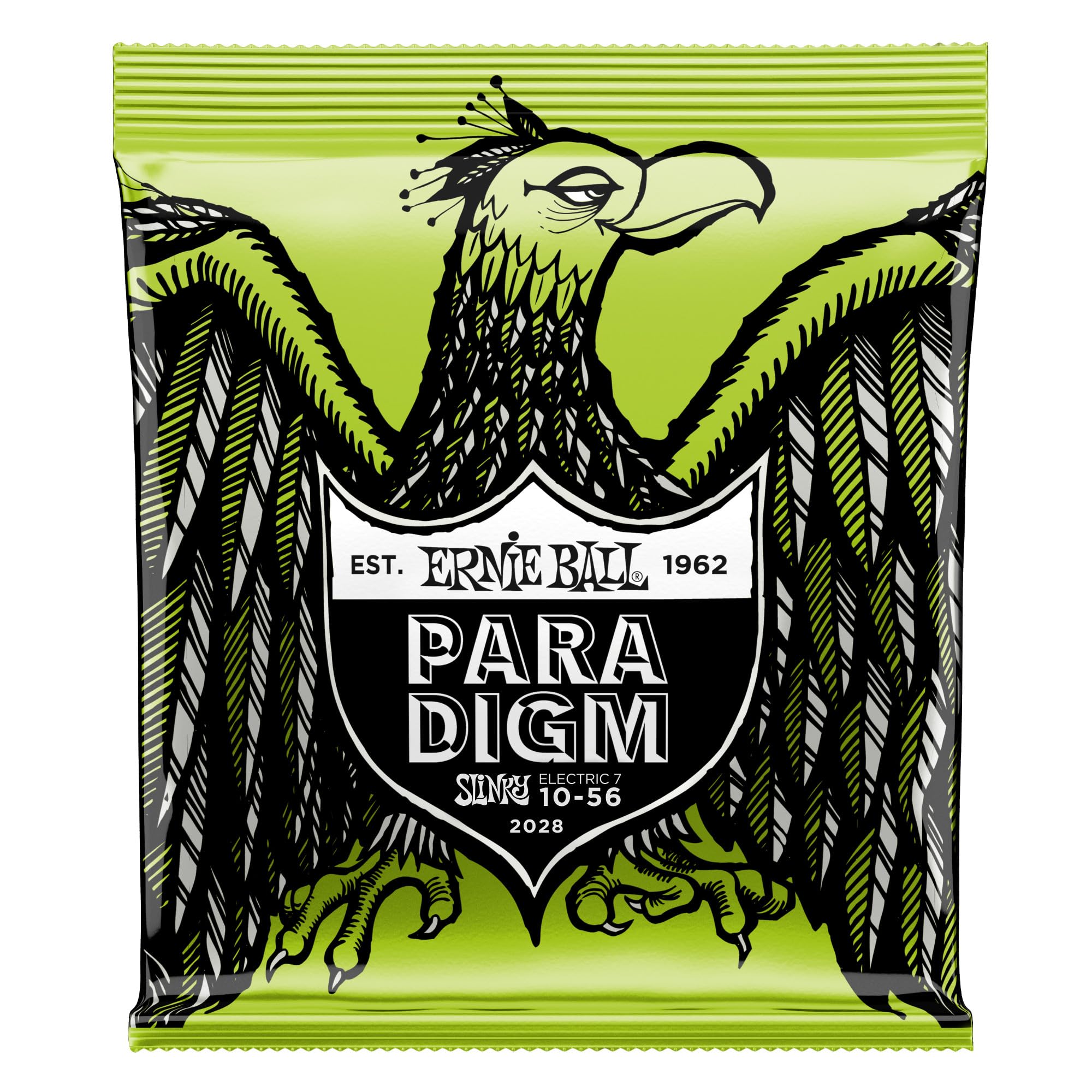 Ernie Ball Paradigm 7 String Regular Slinky Electric Guitar Strings, 10 46 Gauge (P02028)