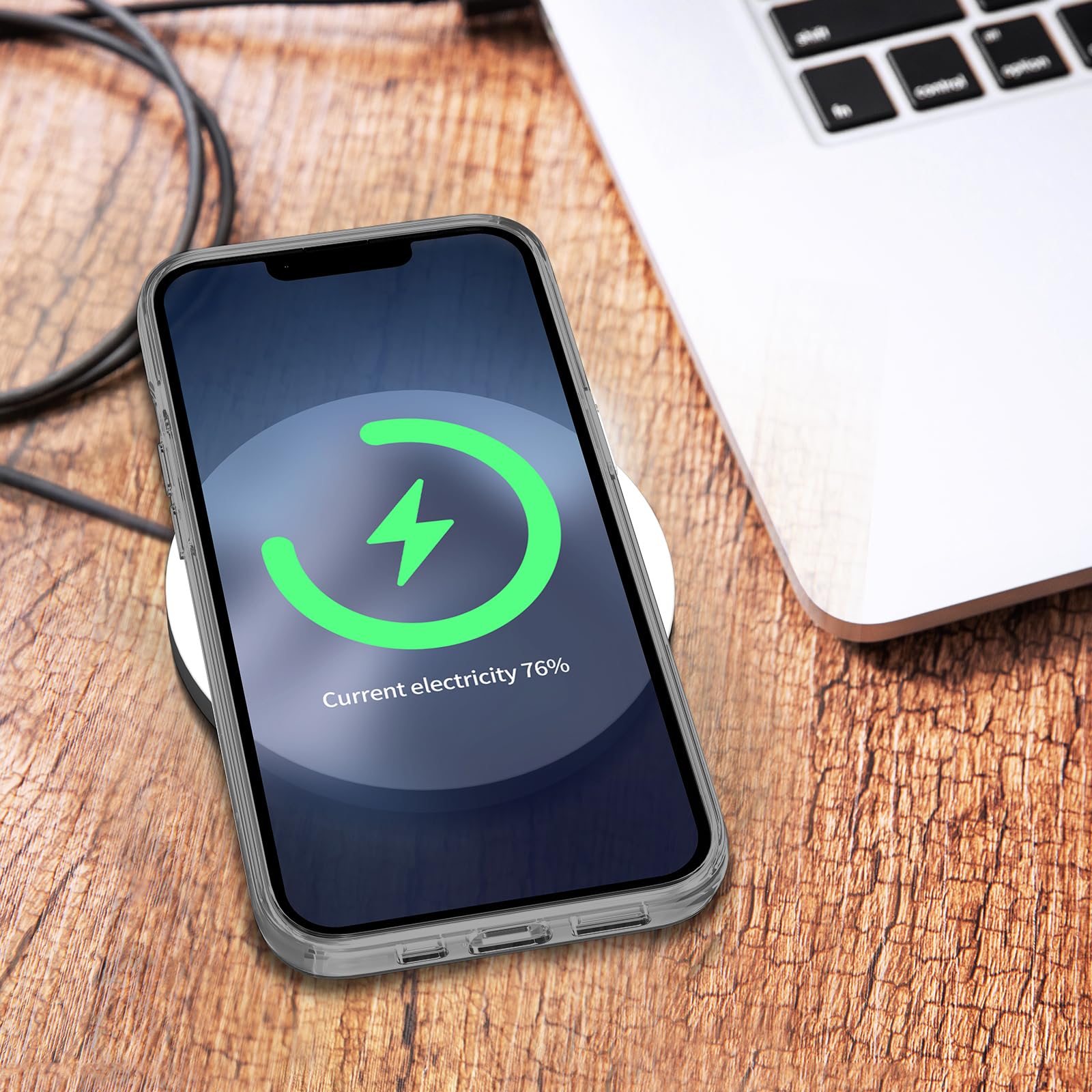 Tenoc Phone Case Compatible With Iphone 11, Gray Case Clear Shockproof Protective Bumper Slim Cover For 6.1 Inch