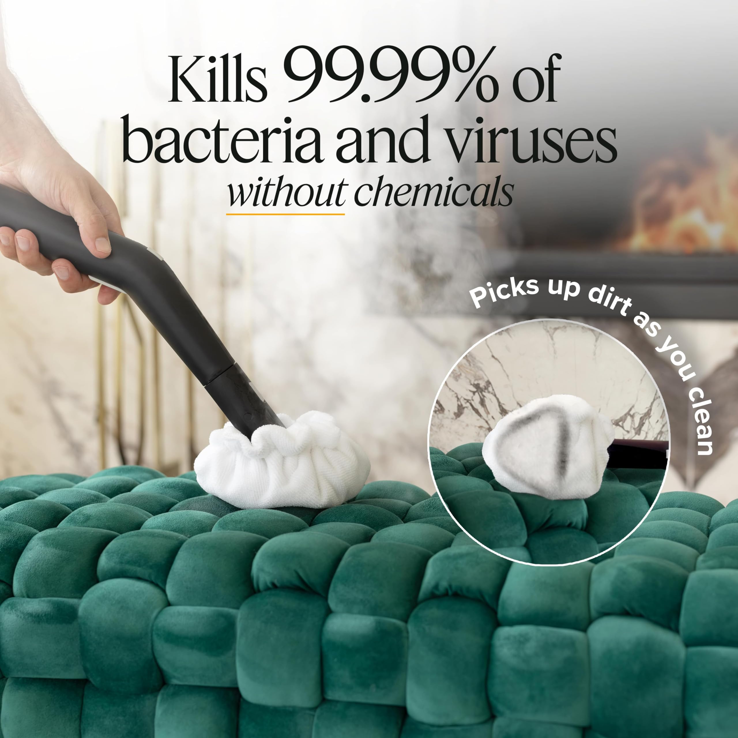 Dupray Neat Steam Cleaner With 40 Accessories   Powerful Multi Purpose Steamer For Deep Cleaning Floors, Upholstery, Grout, And