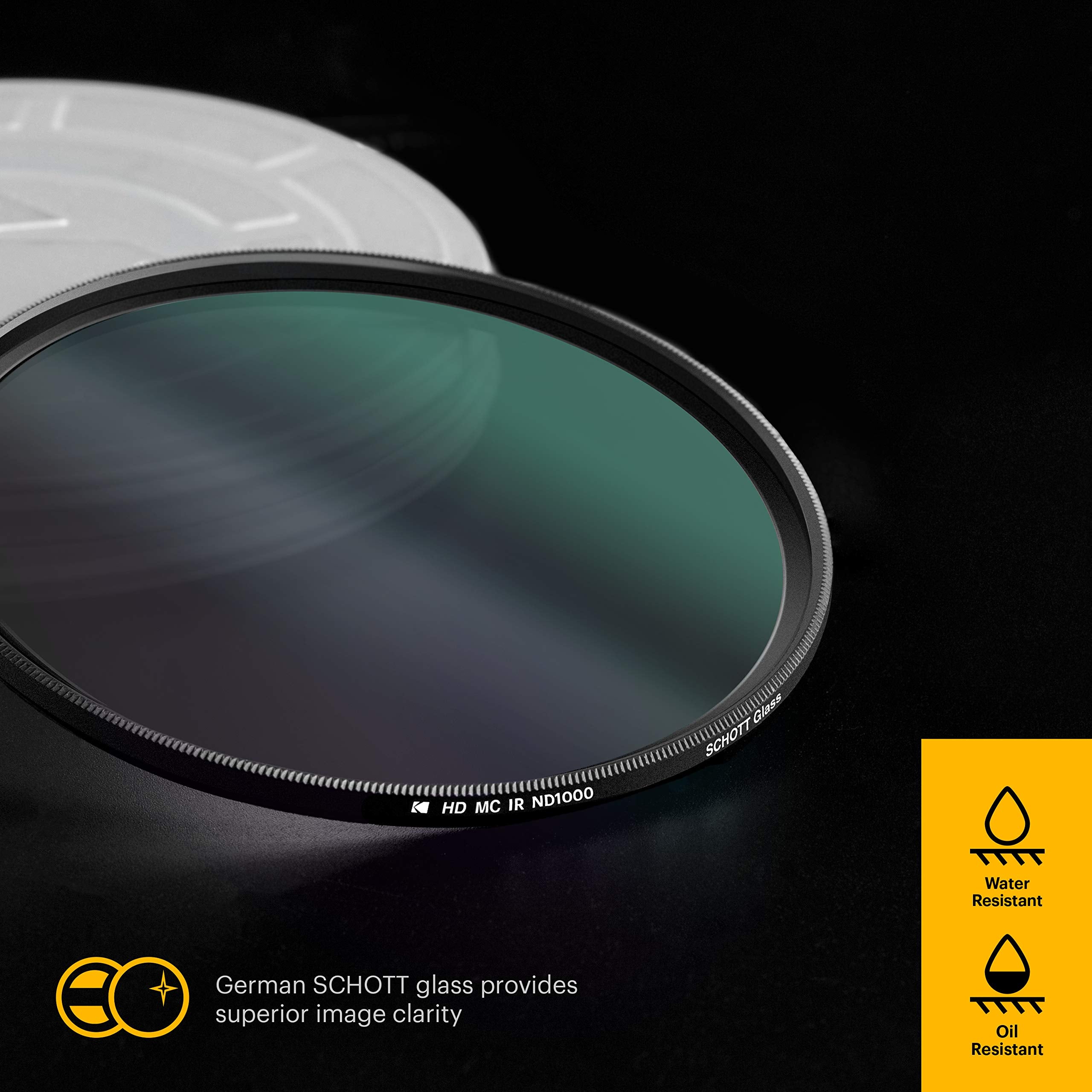 Kodak 58Mm Schott Glass Ir Neutral Density 1000 Filter | Super Slim Waterproof Polished Nano Multi Coated 16 Layers | Prevents O