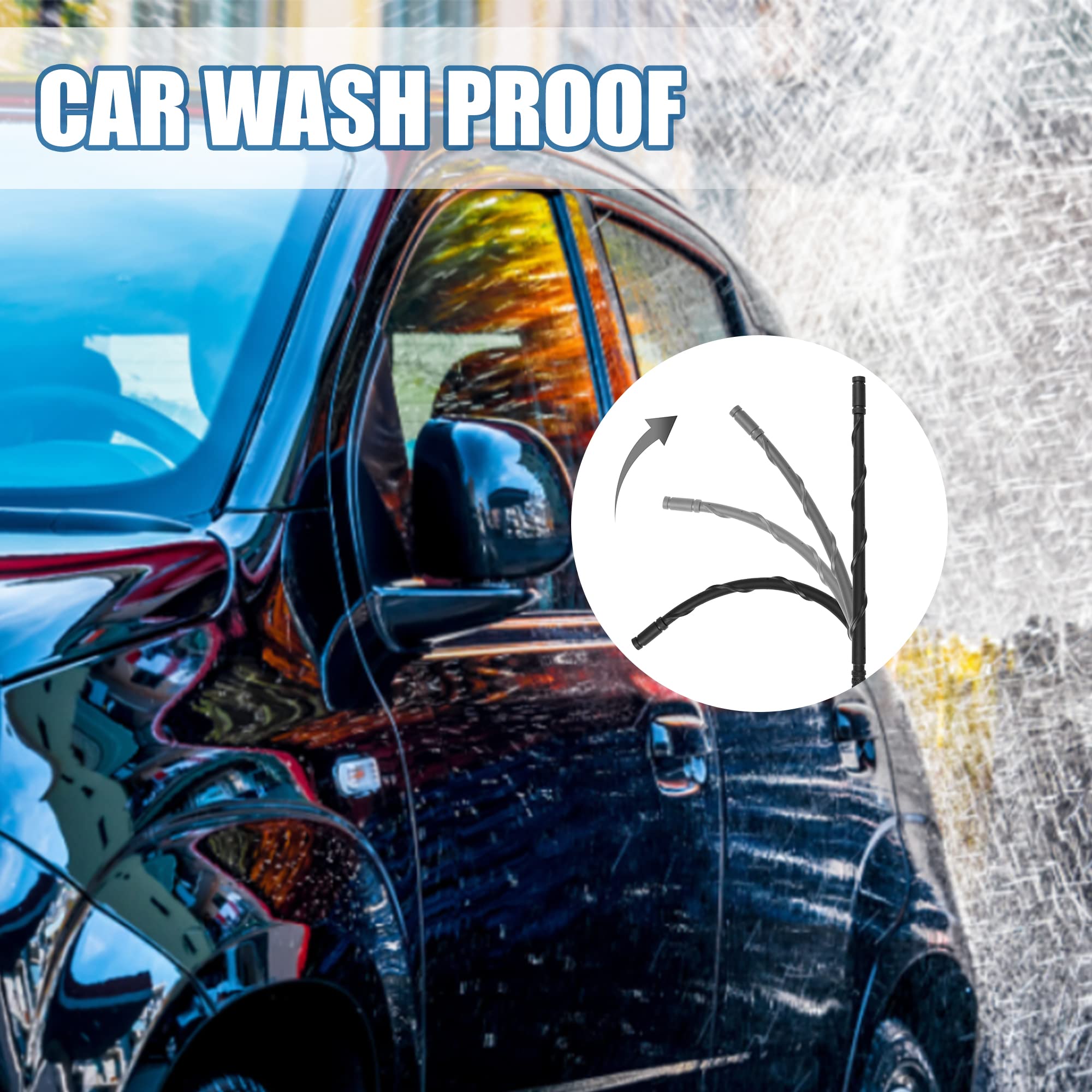 Ksaauto Antenna Accessories For Dodge Ram 1500 2500 3500 2009 2024, 13 Inch Ram Replacement Antenna, Spiral Dodge Ram Truck Ante