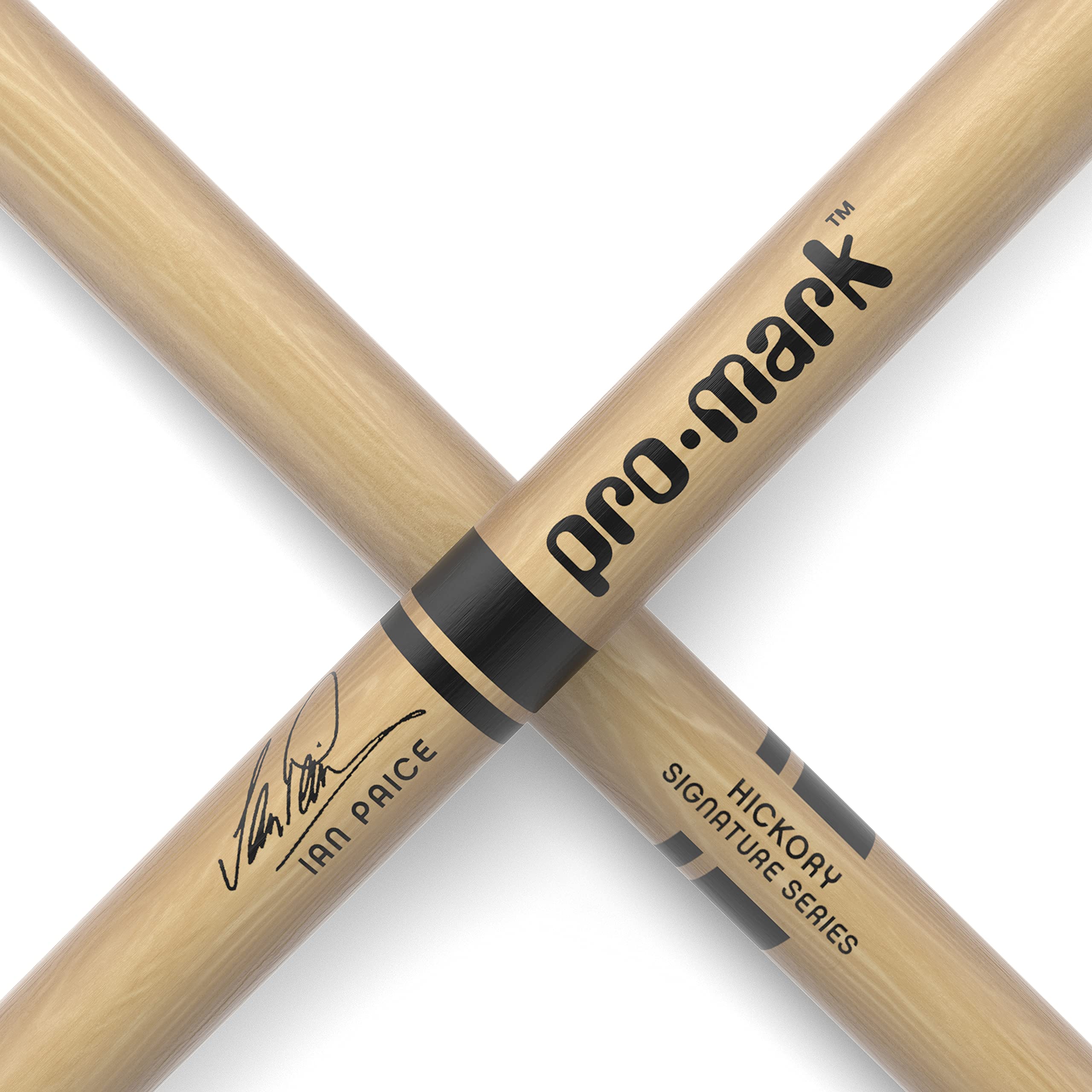 Promark Ian Paice 808 Hickory Drumsticks, Wood Tip, One Pair