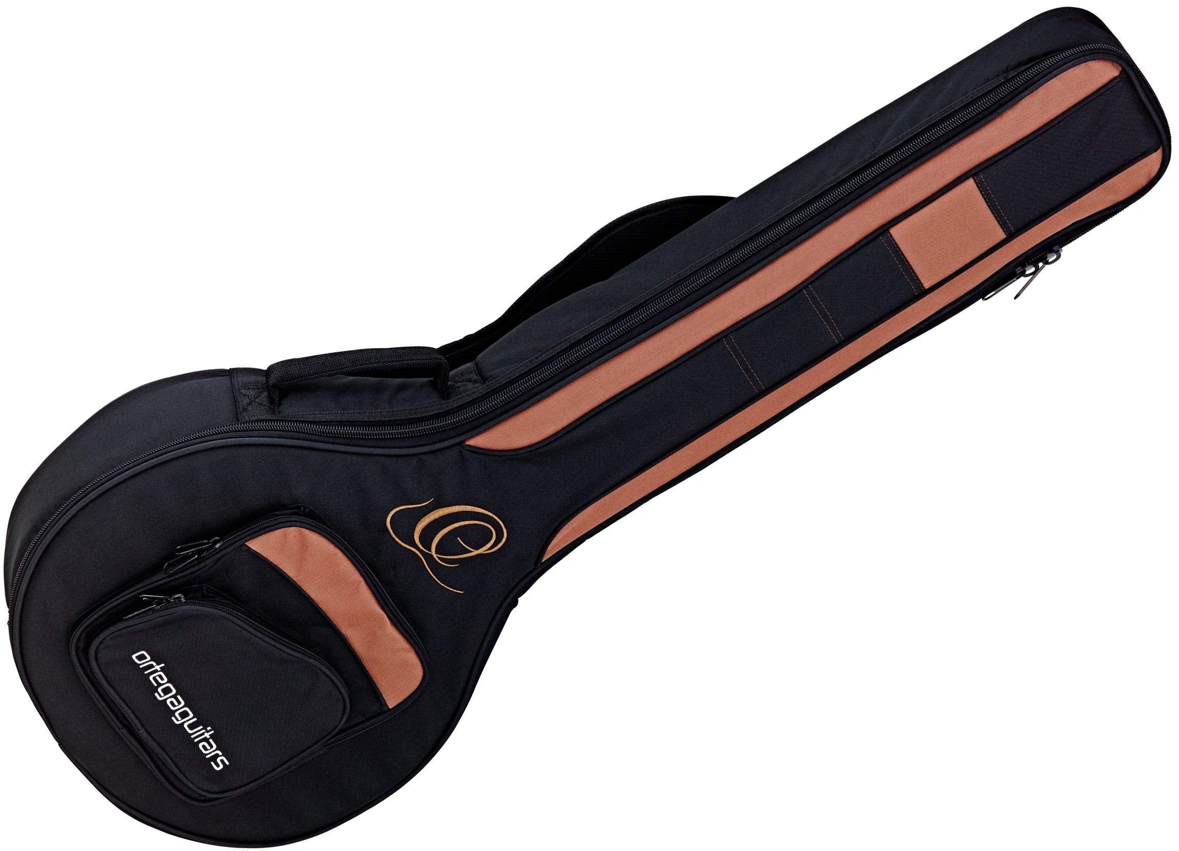 Ortega Guitars Raven Series 6-String Banjo with Bag, Right-Handed, Chrome, Model OBJ350/6-SBK