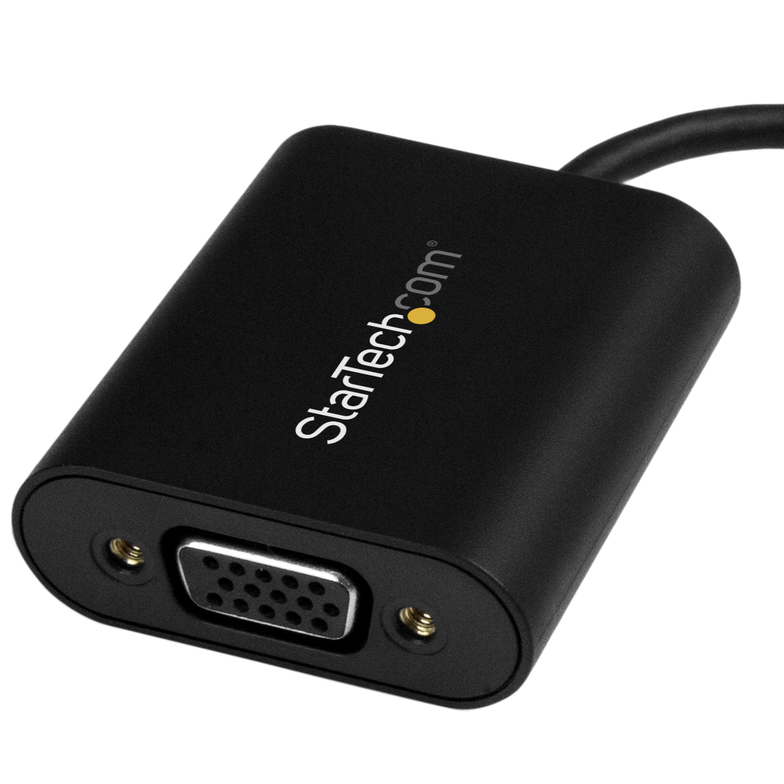 Startech.Com Usb C To Vga Adapter   1920X1200   Usb C Adapter   Usb Type C To Vga Monitor / Projector Adapter (Cdp2Vgasa)