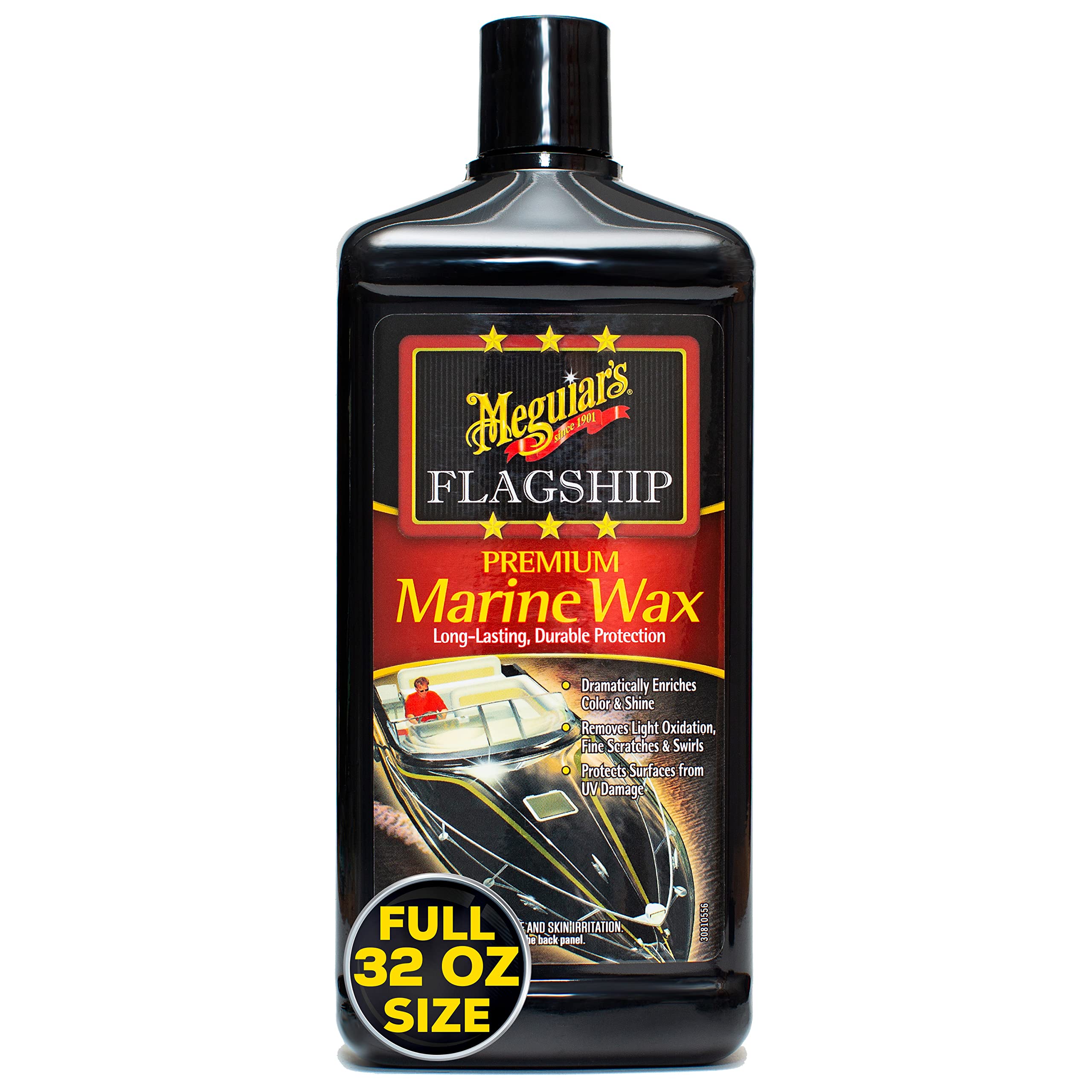 Meguiar'S Flagship Premium Marine Wax, Boat Polish And Oxidation Remover - 32 Oz Bottle (Packaging May Vary),WBAUVB0007TR47G