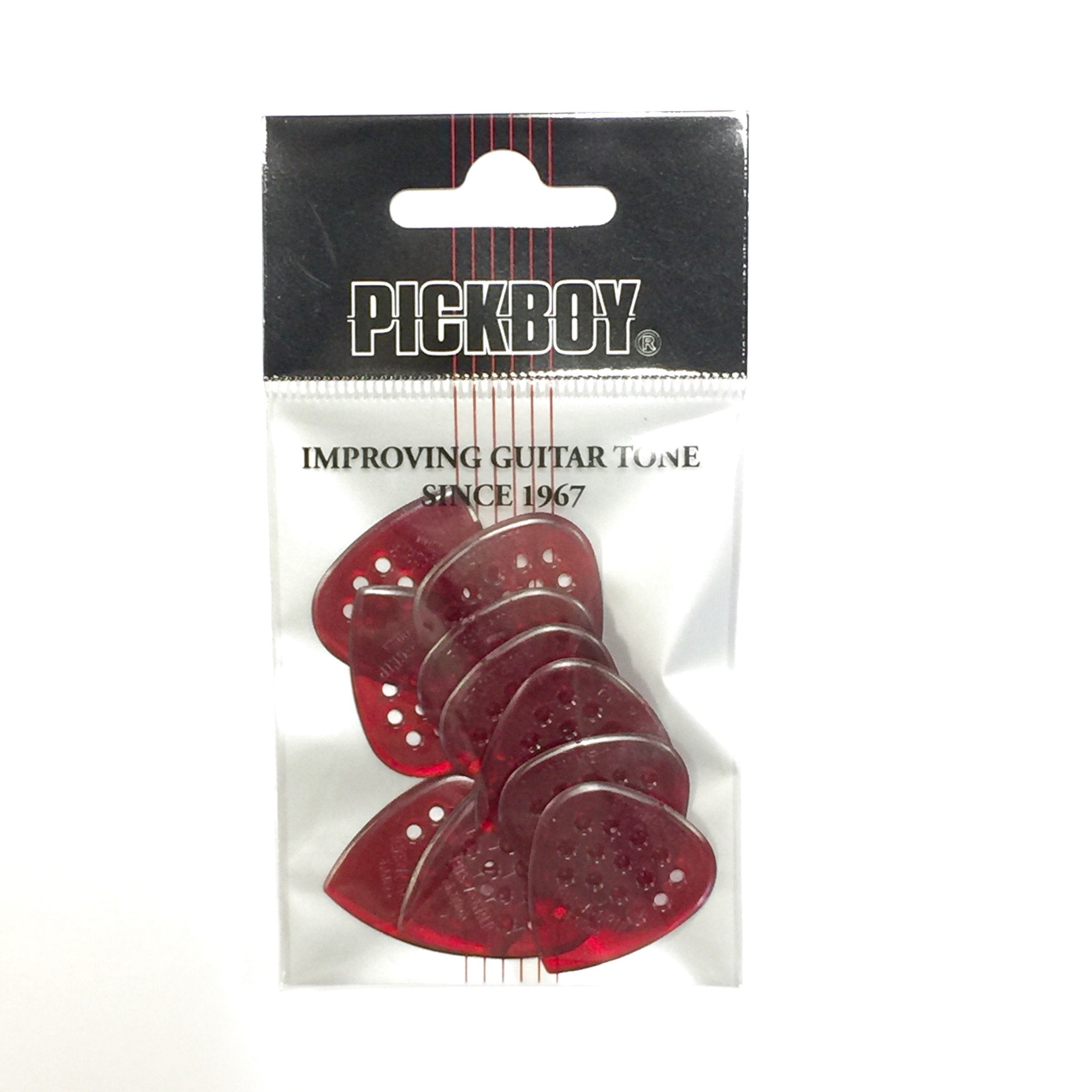 Pickboy Pos A Grip, Red, Polycarbonate, 1.00Mm, 10 Picks