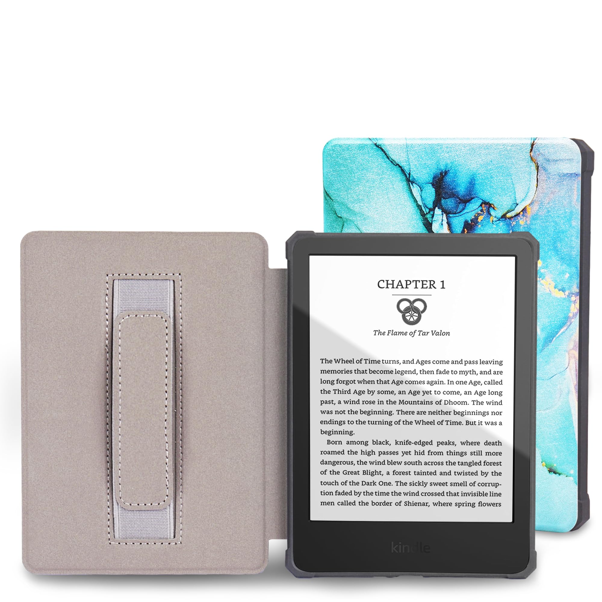 Haecsfl Case For 6.8'' Kindle Paperwhite (11Th Generation 2021) And Kindle Paperwhite Signature Edition,Pu Leather Soft Tpu Ligh