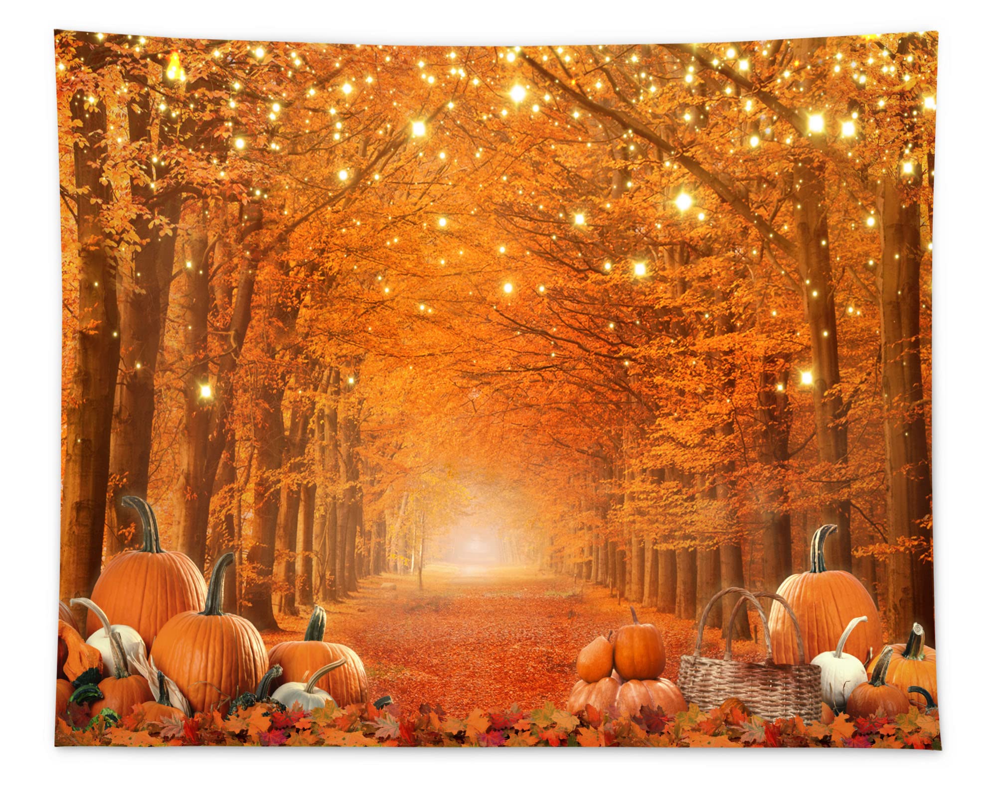 Allenjoy 10 X 8 Ft Fall Photography Backdrop Thanksgiving Party Supplies Autumn Pumpkin Friendsgiving Background Decor Photo Boo