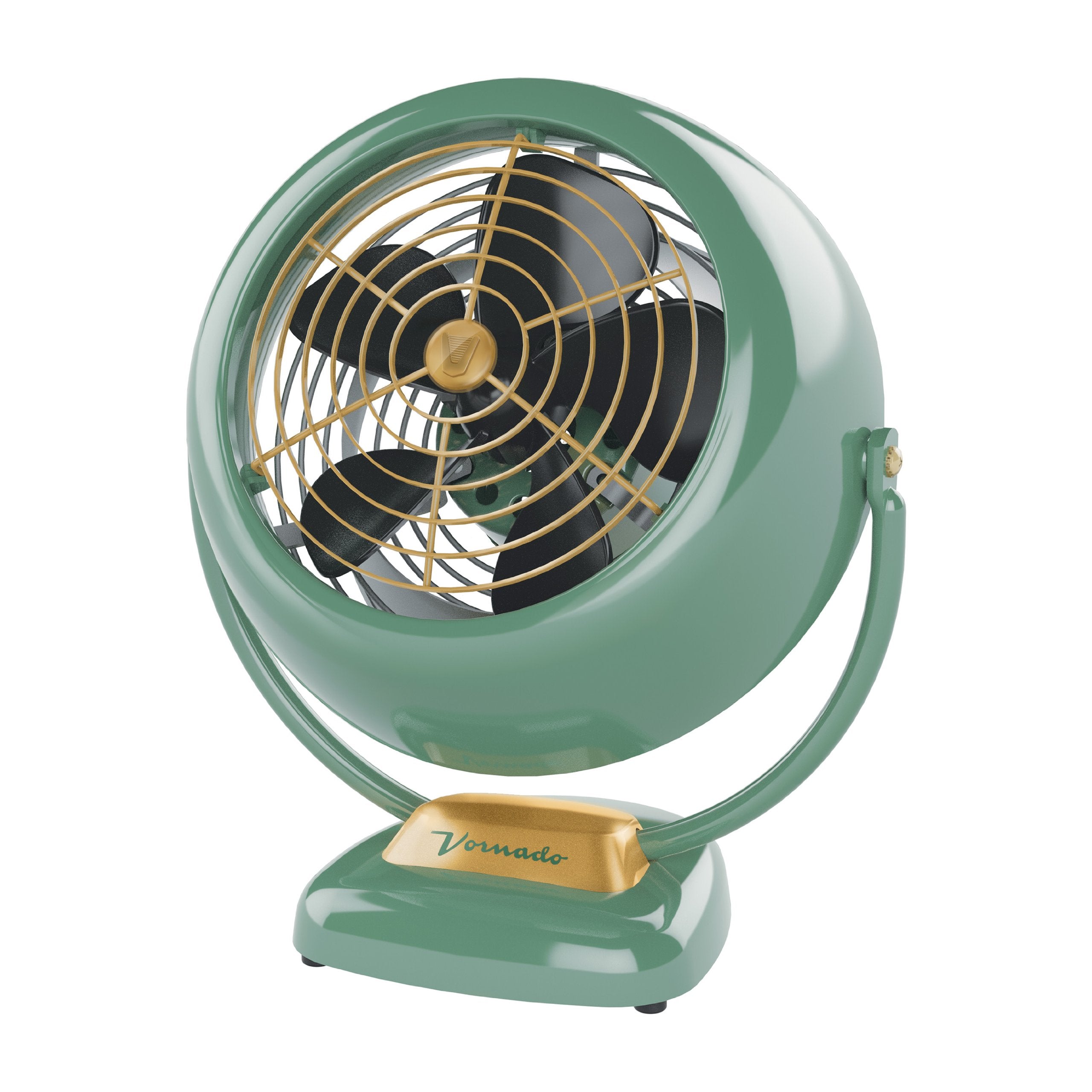 Vornado Vfan Vintage Air Circulator Fan, 3 Speeds, Metal Construction, Adjustable Airflow, Green