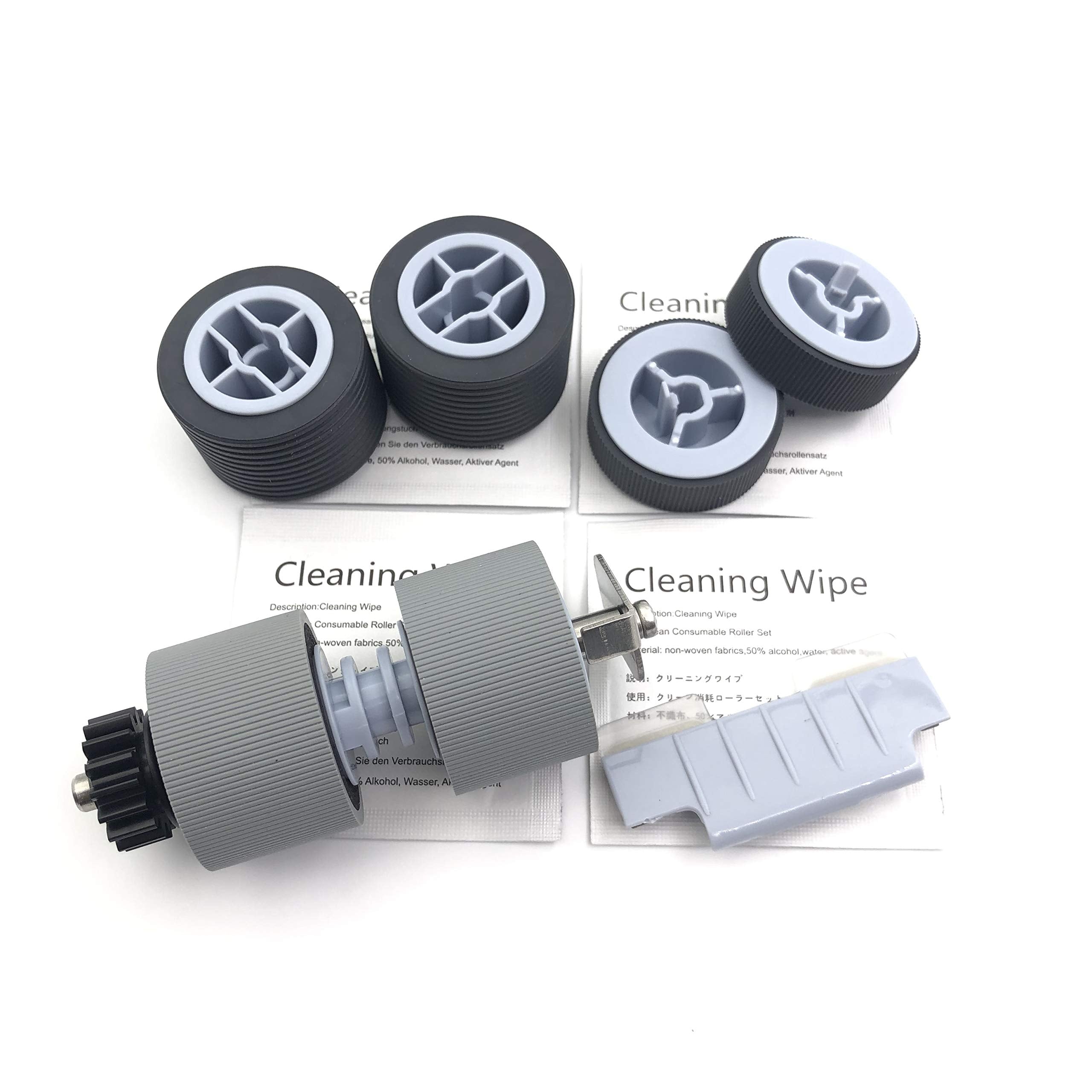 Oklili Pa03450 K011 Pa03450 K012 Pa03450 K013 Pa03450 K014 Pick Roller Set Separator Roller Set Brake Roller Separation Pad Compatible With Fujitsu Fi 5900C Fi 5950 Fi 5900 Scanner