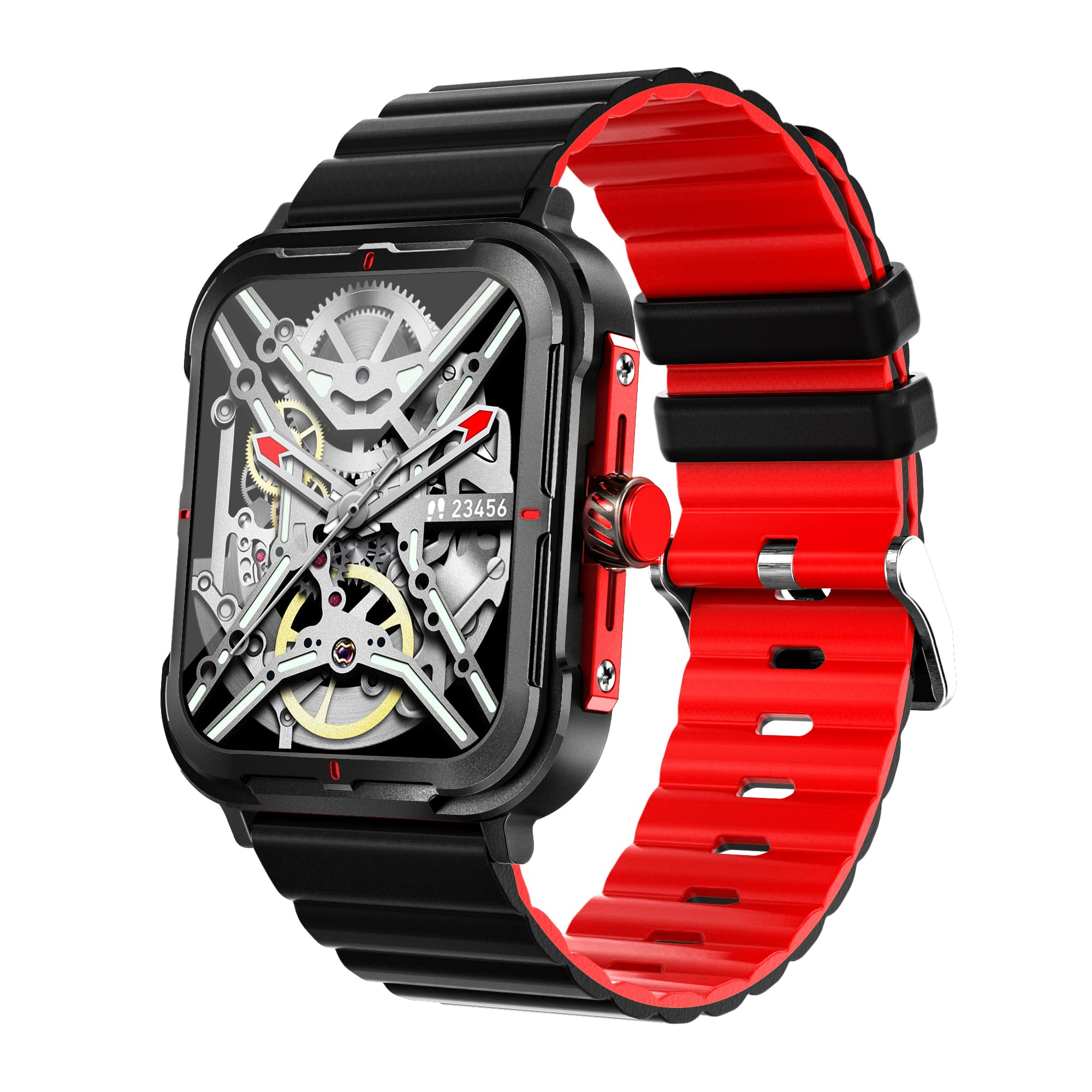 UYRGT Sports&Rugged Smart Watch for Men Women, CNC Aluminum Alloy Frame, 1.83    Full Touch Display, Bluetooth Call, Fitness Tra