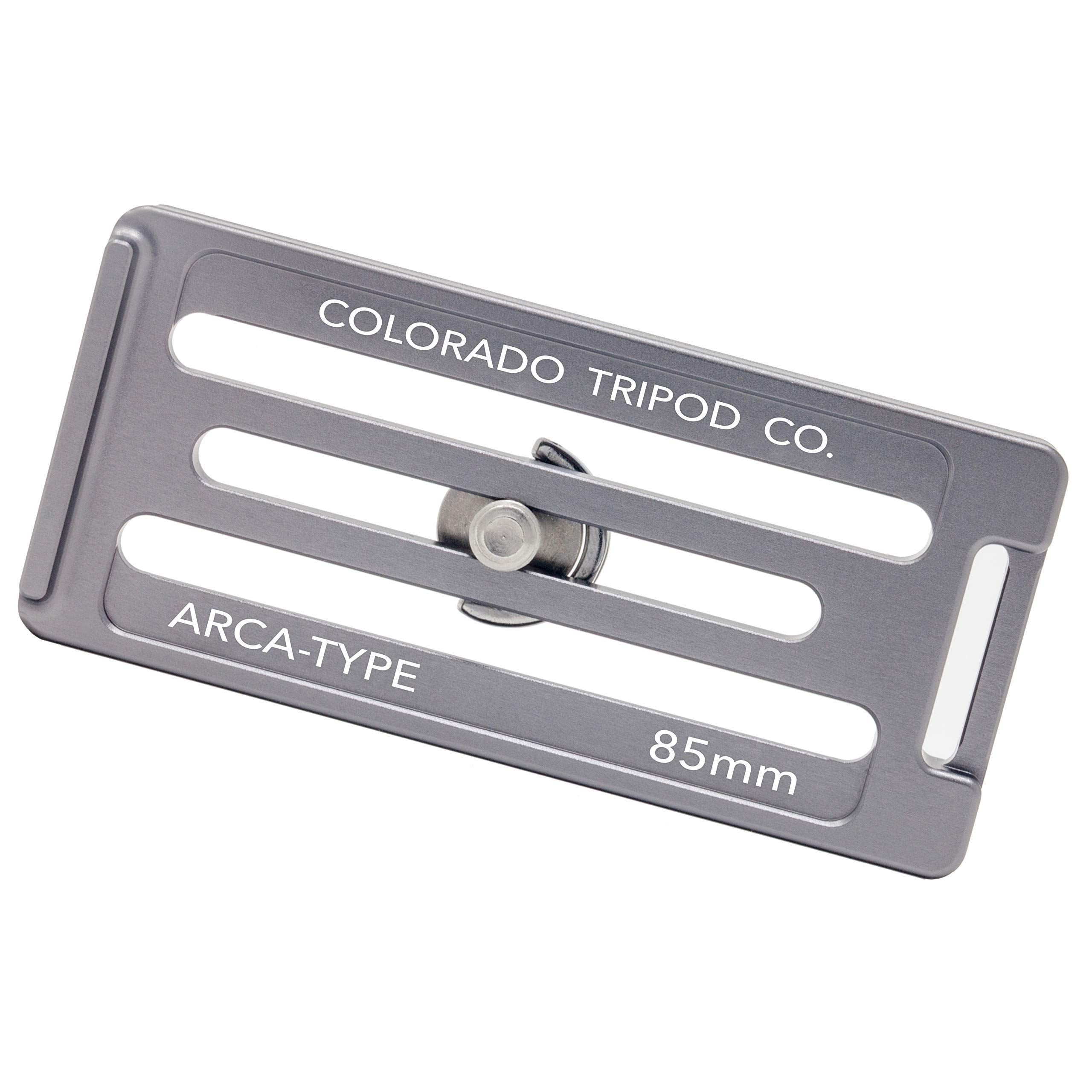 85Mm Universal Arca Swiss Quick Release Plate For Tripod Ball Head With Hand Adjustable Stainless Steel Screw & Removable Rear S