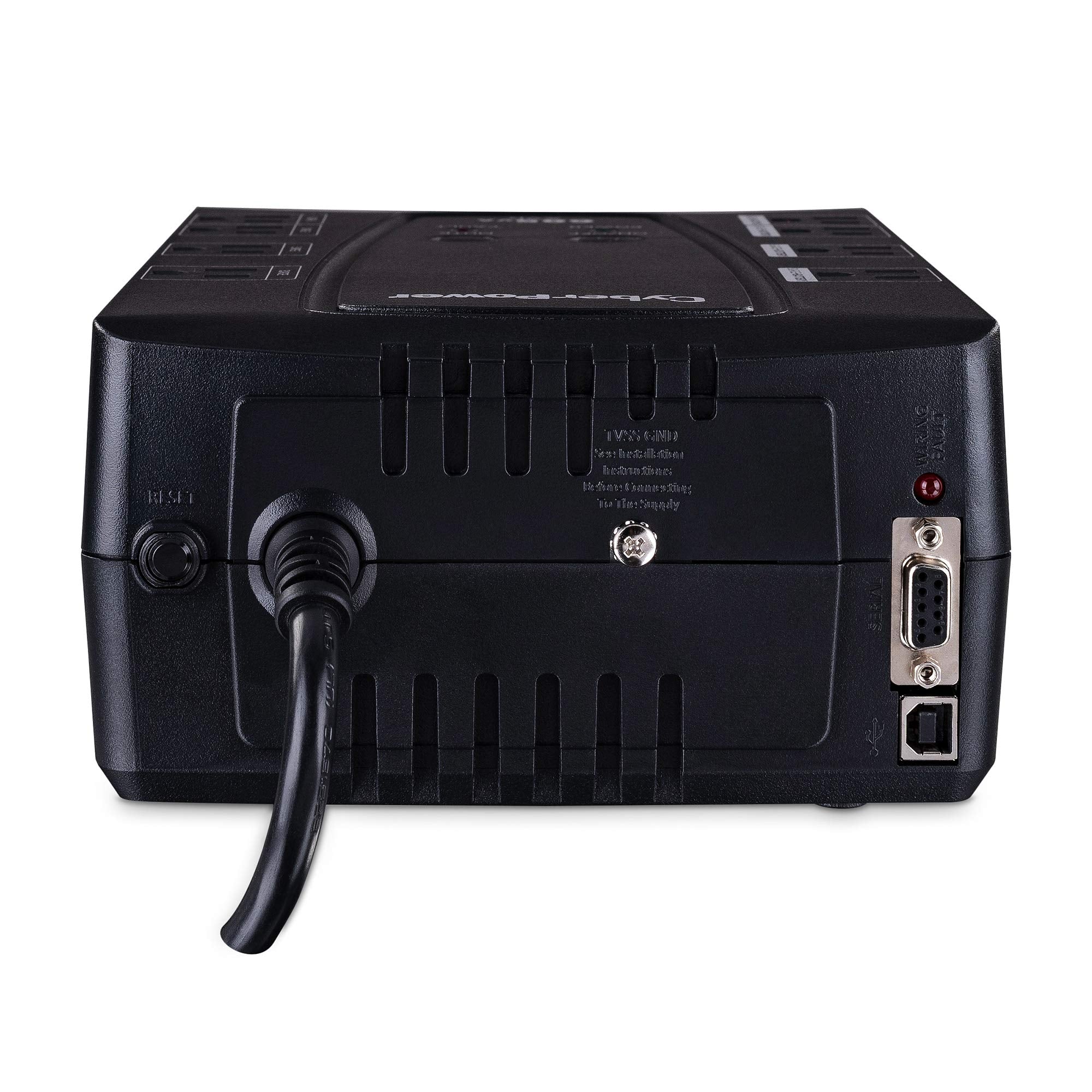 Cyberpower Cp685Avrlcd Intelligent Lcd Ups System, 685Va/390W, 8 Outlets, Avr, Compact