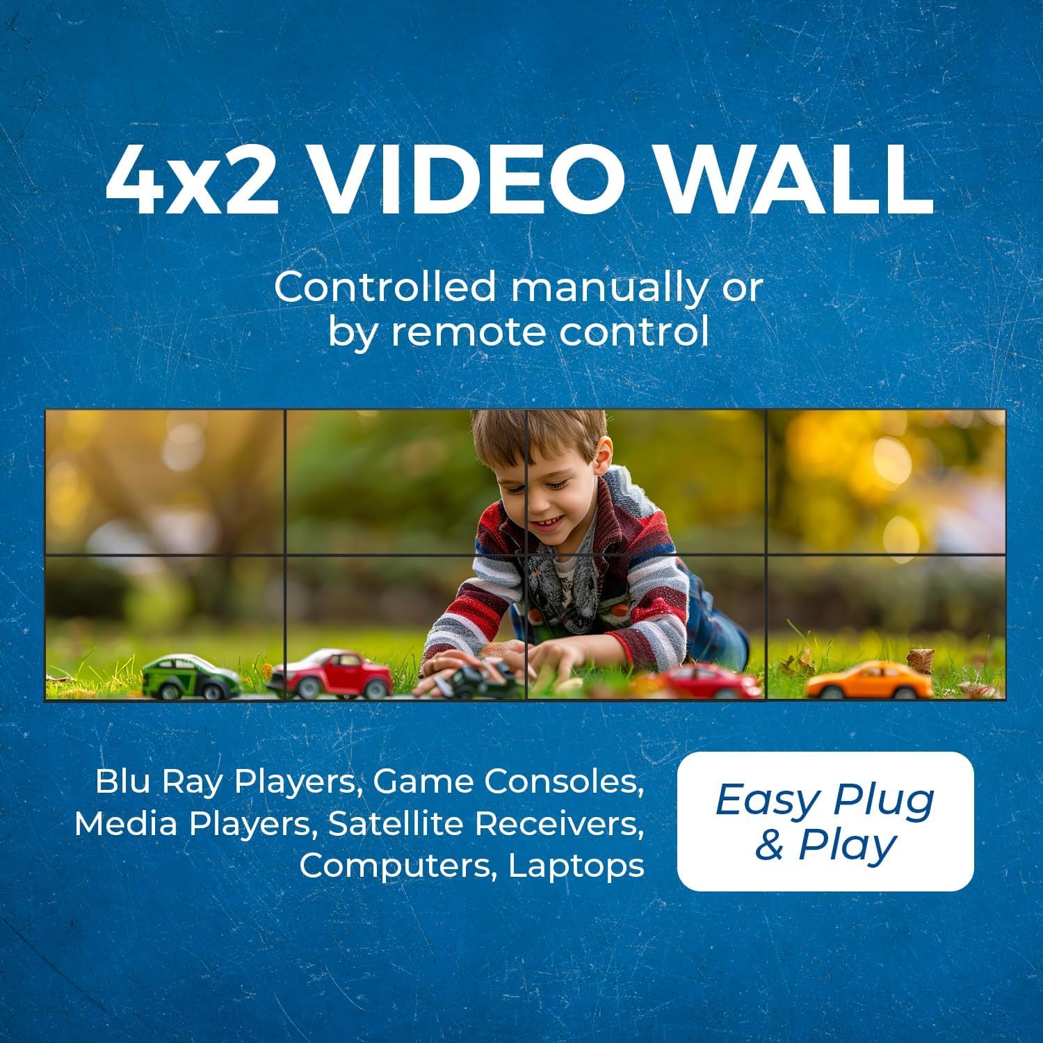 Orei 4K 8X8 Seamless Hdmi Matrix Switch Video Wall Controller Hdmi Processor Upto 4K 60Hz 4:4:4 8-Bit - Hdmi 2.0, Hdcp 2.2, 18 G