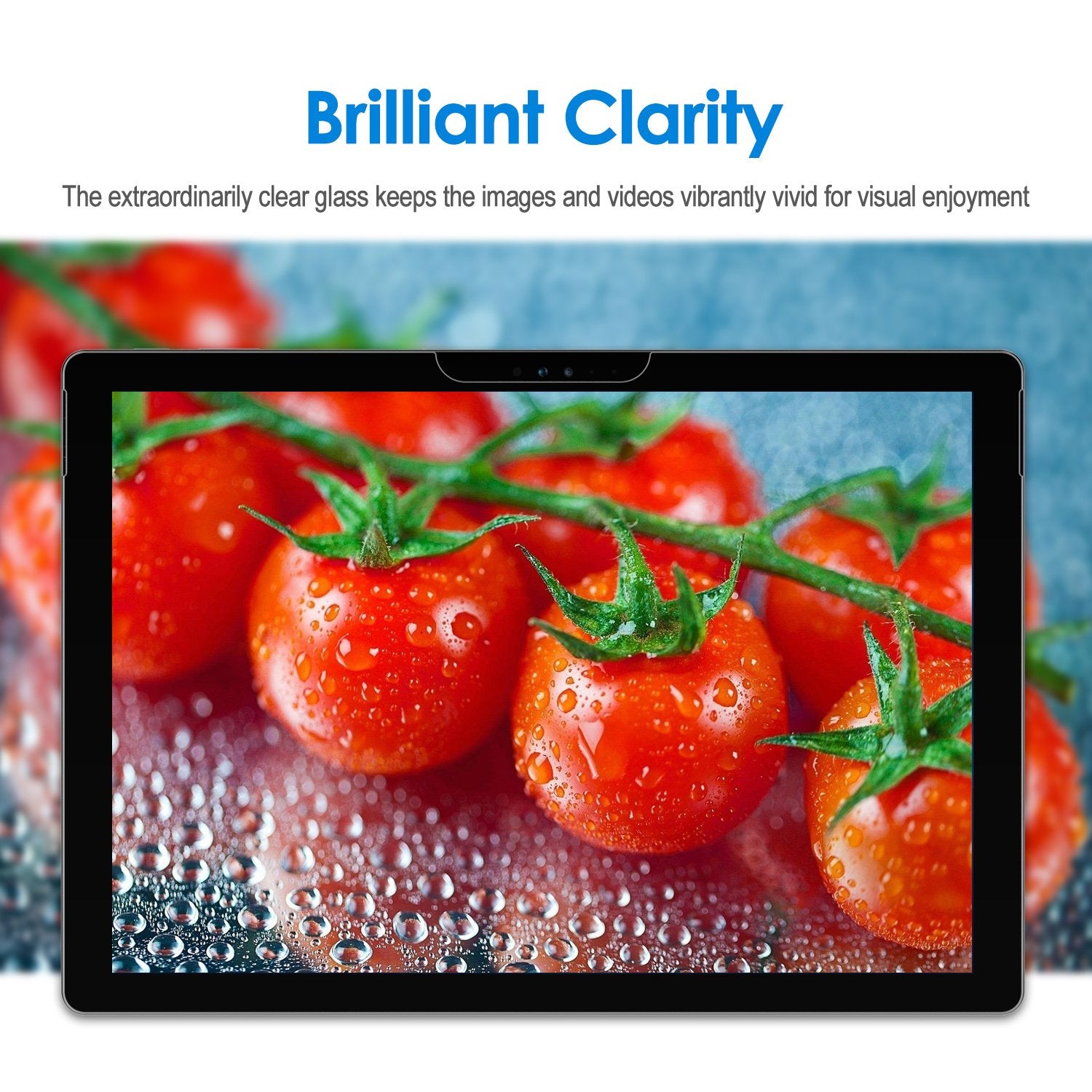 Jetech Screen Protector For Microsoft Surface Pro 6/5/4, Tempered Glass Film