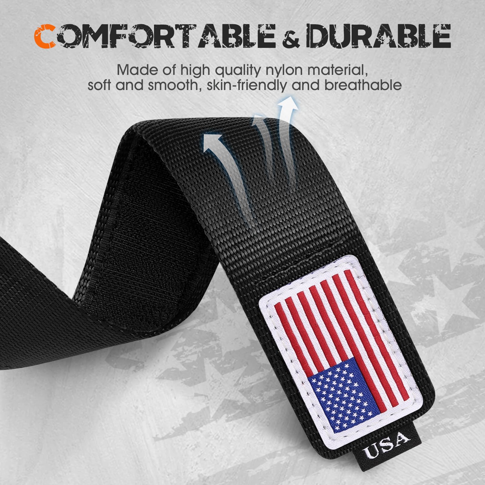 Snblk Rugged Nylon Sport Band For Iwatch Bands Men 49Mm 46Mm 45Mm 44Mm 42Mm, Soft Woven Stars- Stripes Flag Strap Compatible Wit