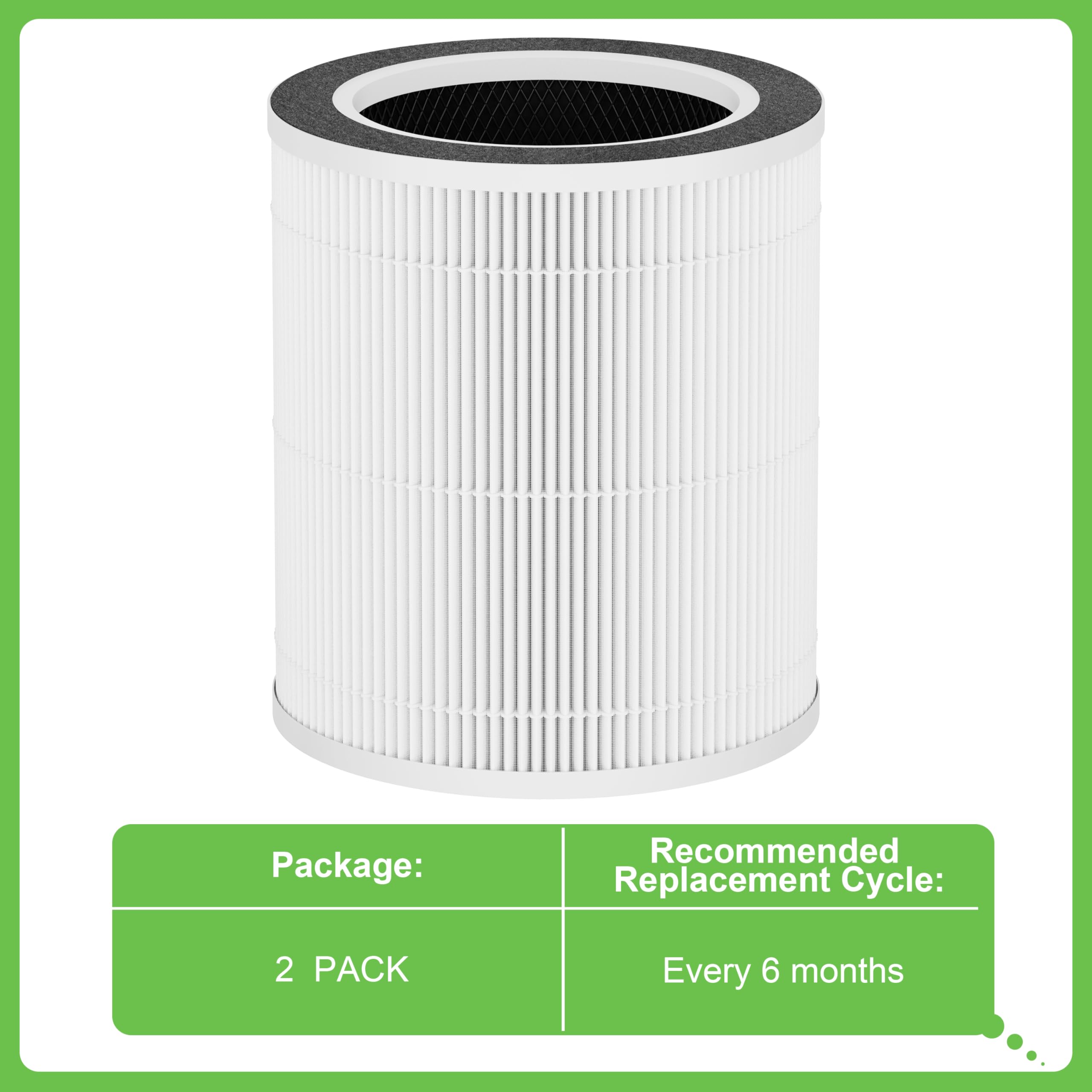 Hichoryer Vk 6067B H13 True Hepa Replacement Filter, Compatible With Hokeki Vk 6067B And Vremi Air Purifier, 3 In 1 H13 Grade Tr